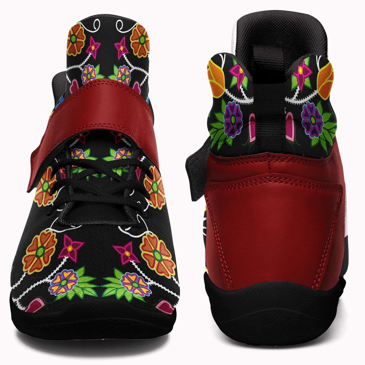 Floral Beadwork Kid's Ipottaa Basketball / Sport High Top Shoes 49 Dzine 