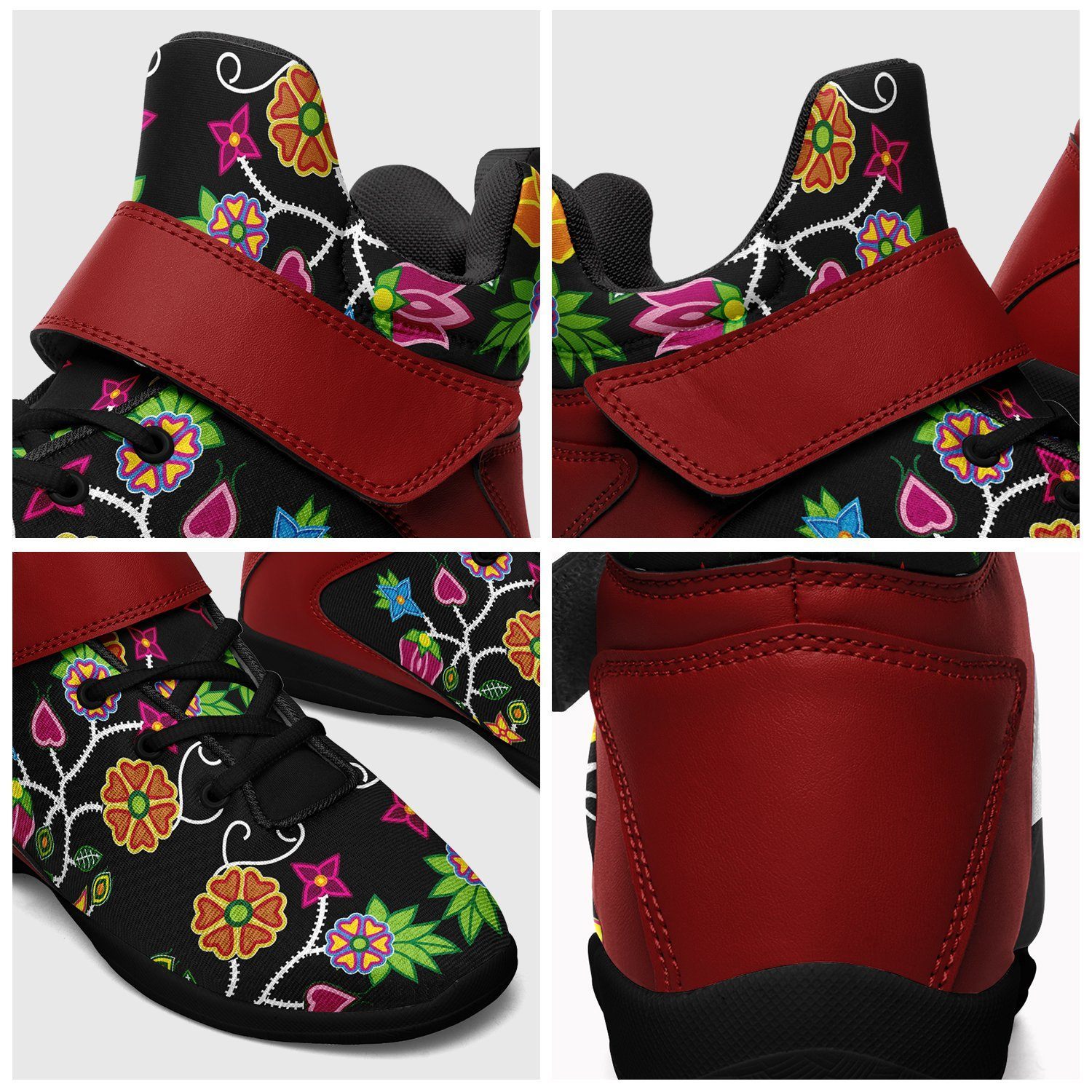 Floral Beadwork Kid's Ipottaa Basketball / Sport High Top Shoes 49 Dzine 