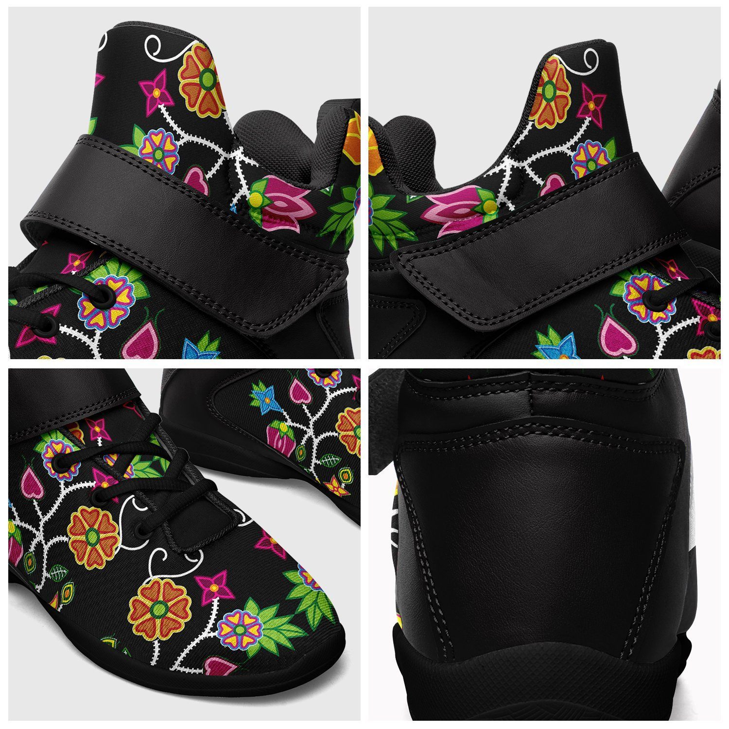 Floral Beadwork Kid's Ipottaa Basketball / Sport High Top Shoes 49 Dzine 