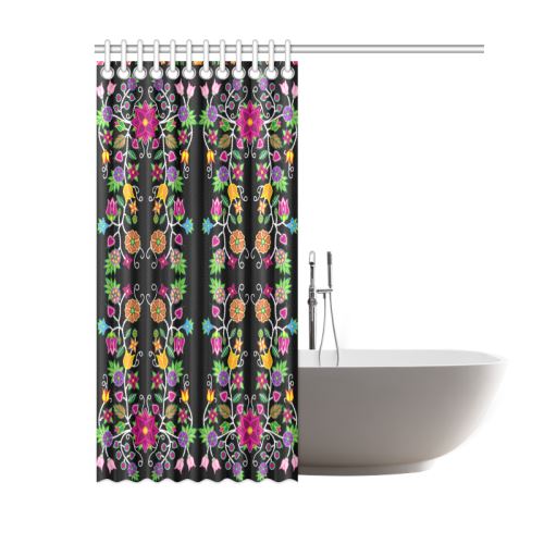 Floral Beadwork Shower Curtain 60"x72" Shower Curtain 60"x72" e-joyer 