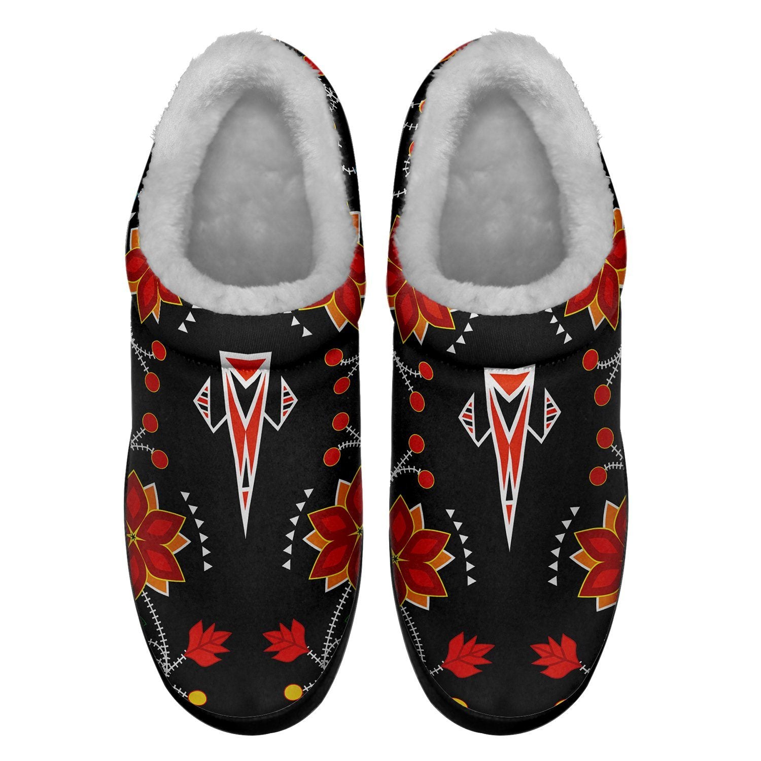 Floral Beadwork Six Bands Ikinnii Indoor Slipper 49 Dzine 