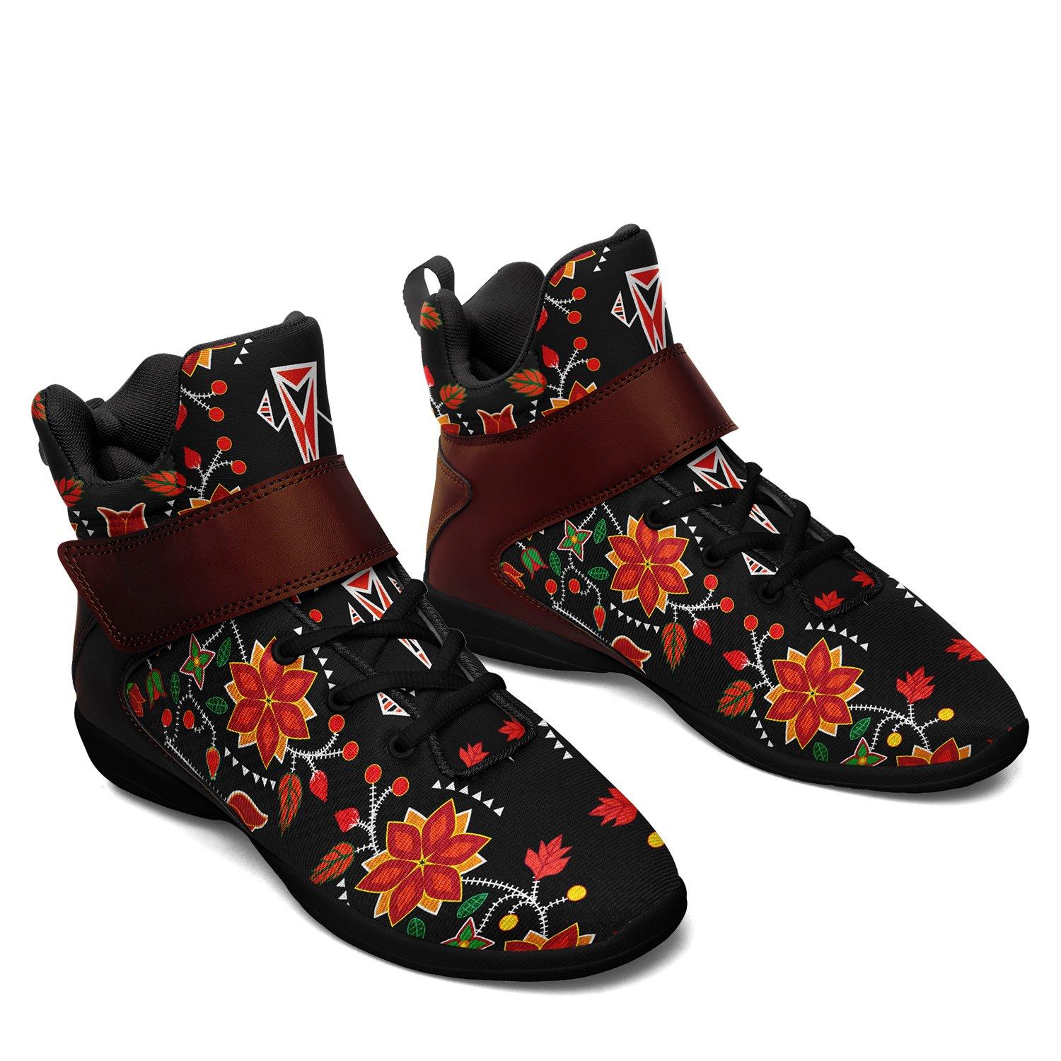 Floral Beadwork Six Bands Ipottaa Basketball / Sport High Top Shoes 49 Dzine 