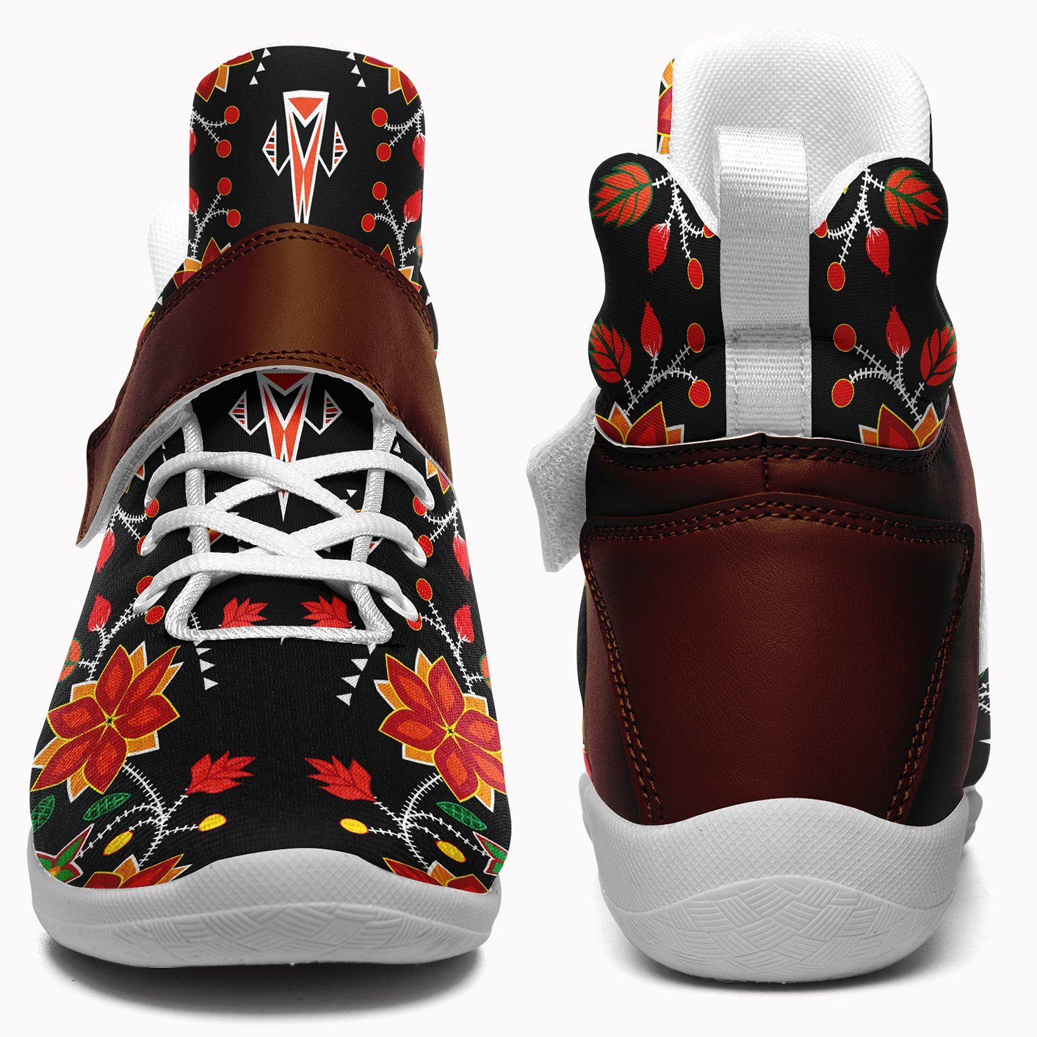 Floral Beadwork Six Bands Ipottaa Basketball / Sport High Top Shoes 49 Dzine 