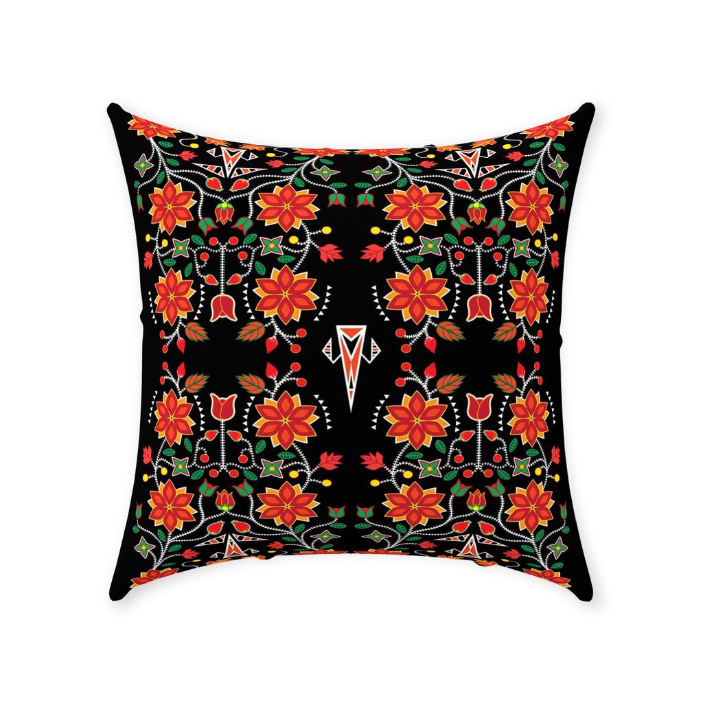 Floral Beadwork Six Bands Throw Pillows 49 Dzine 