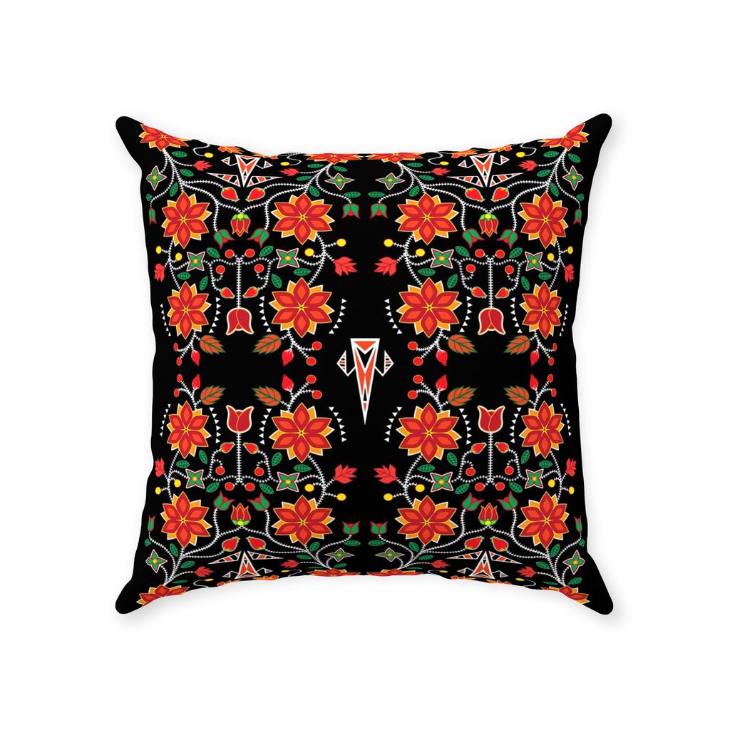 Floral Beadwork Six Bands Throw Pillows 49 Dzine 