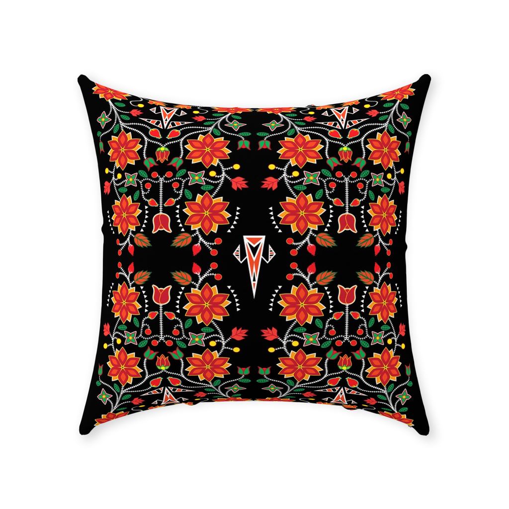 Floral Beadwork Six Bands Throw Pillows 49 Dzine 