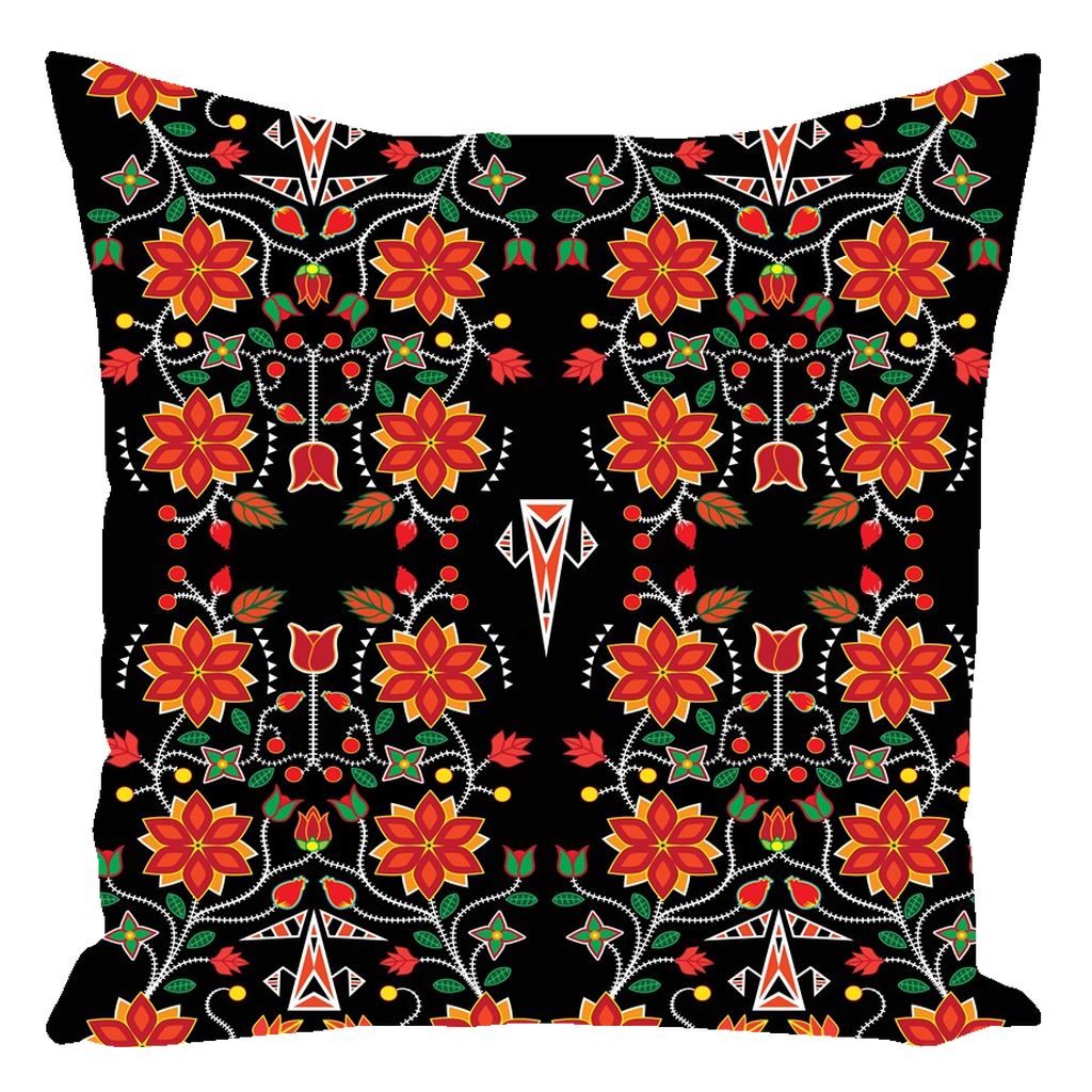 Floral Beadwork Six Bands Throw Pillows 49 Dzine 