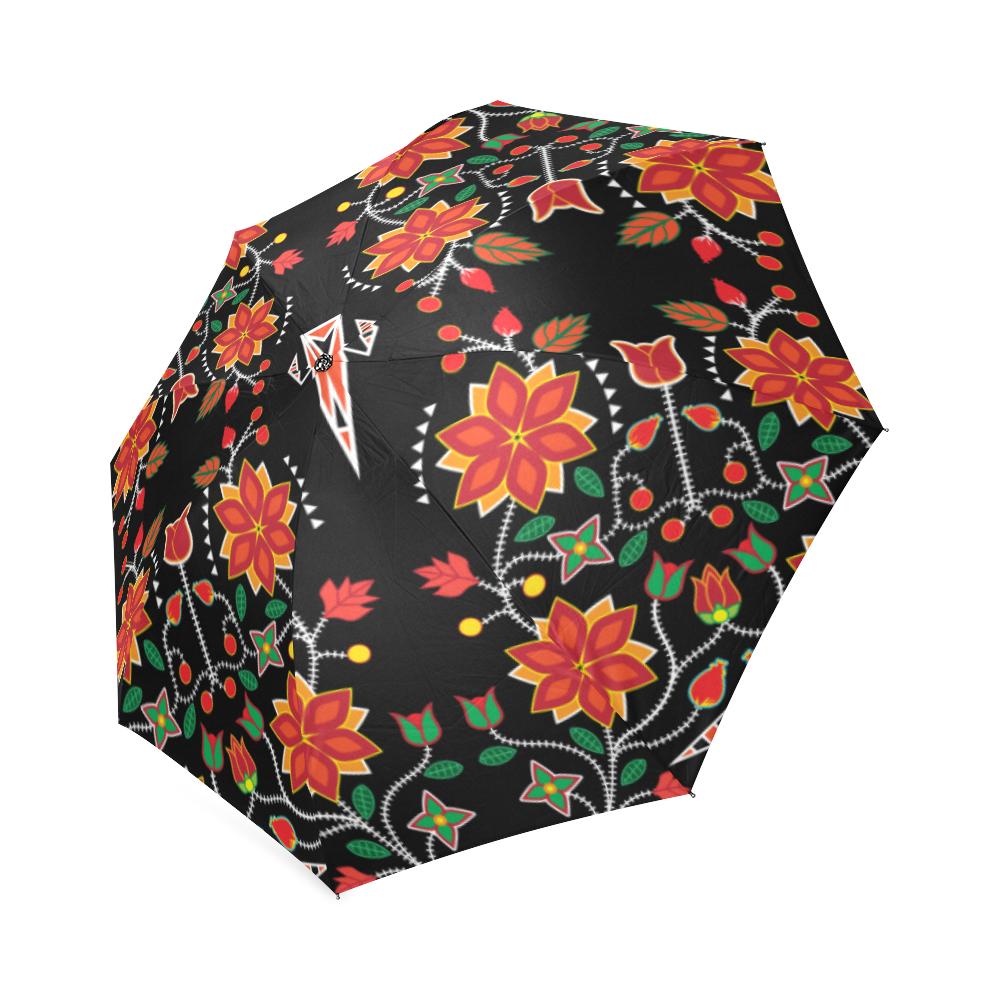 Floral Beadwork Six Clans Foldable Umbrella Foldable Umbrella e-joyer 