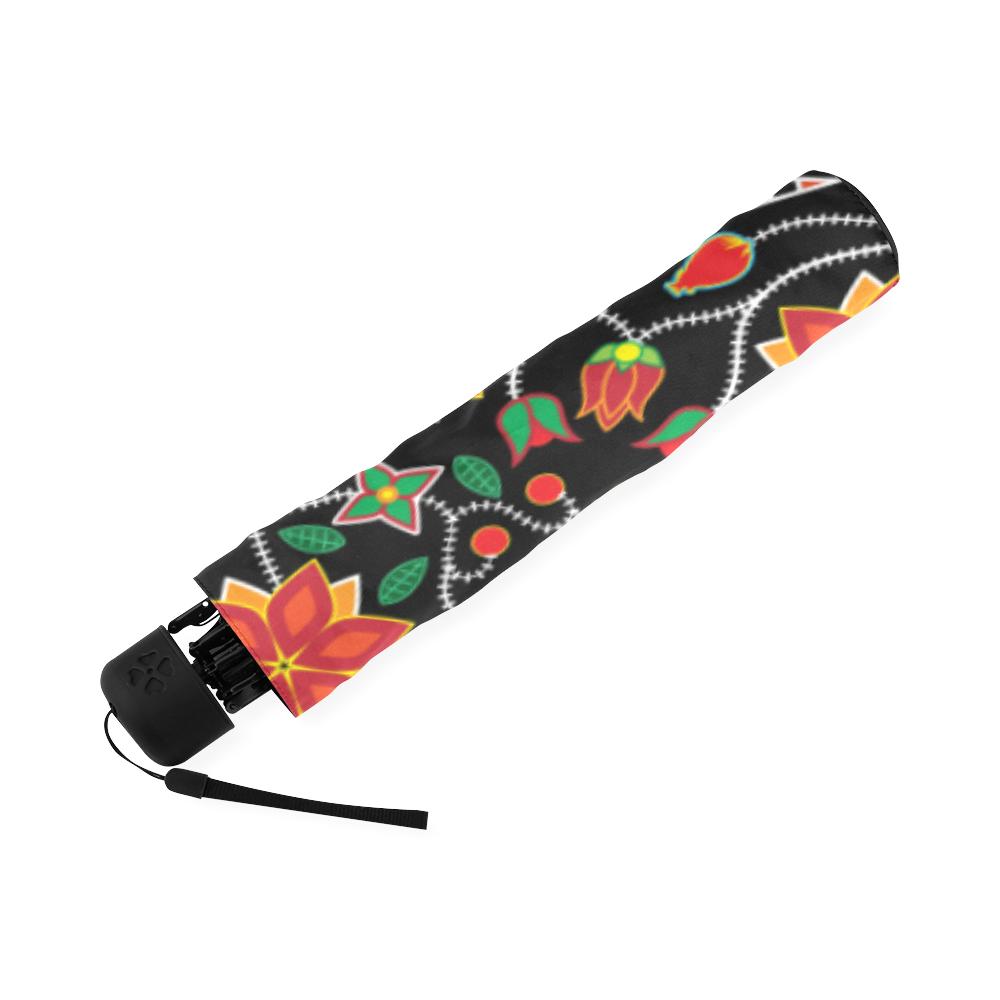 Floral Beadwork Six Clans Foldable Umbrella Foldable Umbrella e-joyer 