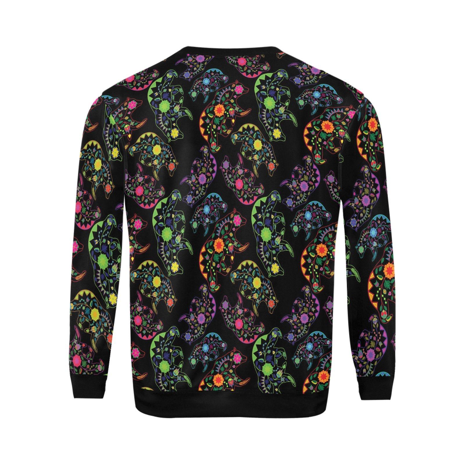 Floral Bear All Over Print Crewneck Sweatshirt for Men (Model H18) shirt e-joyer 