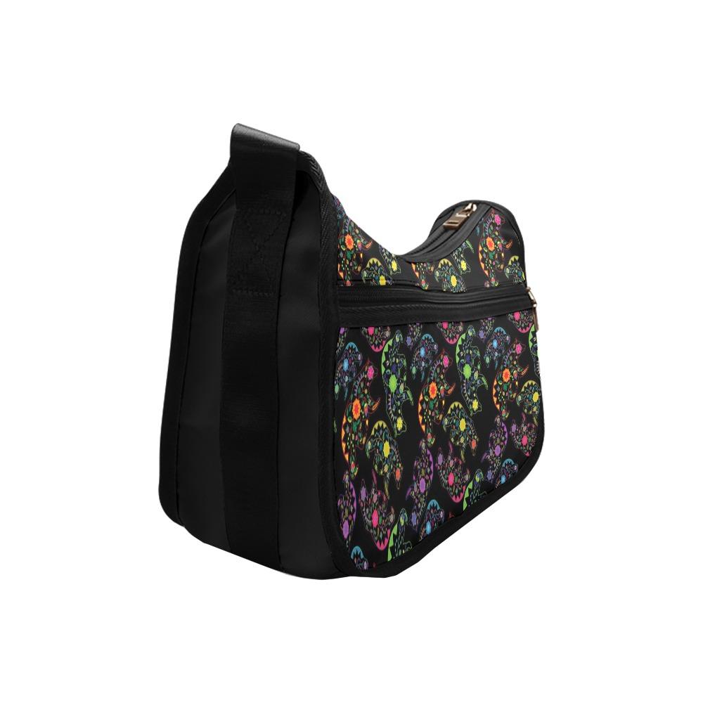 Floral Bear Crossbody Bags (Model 1616) Crossbody Bags (1616) e-joyer 