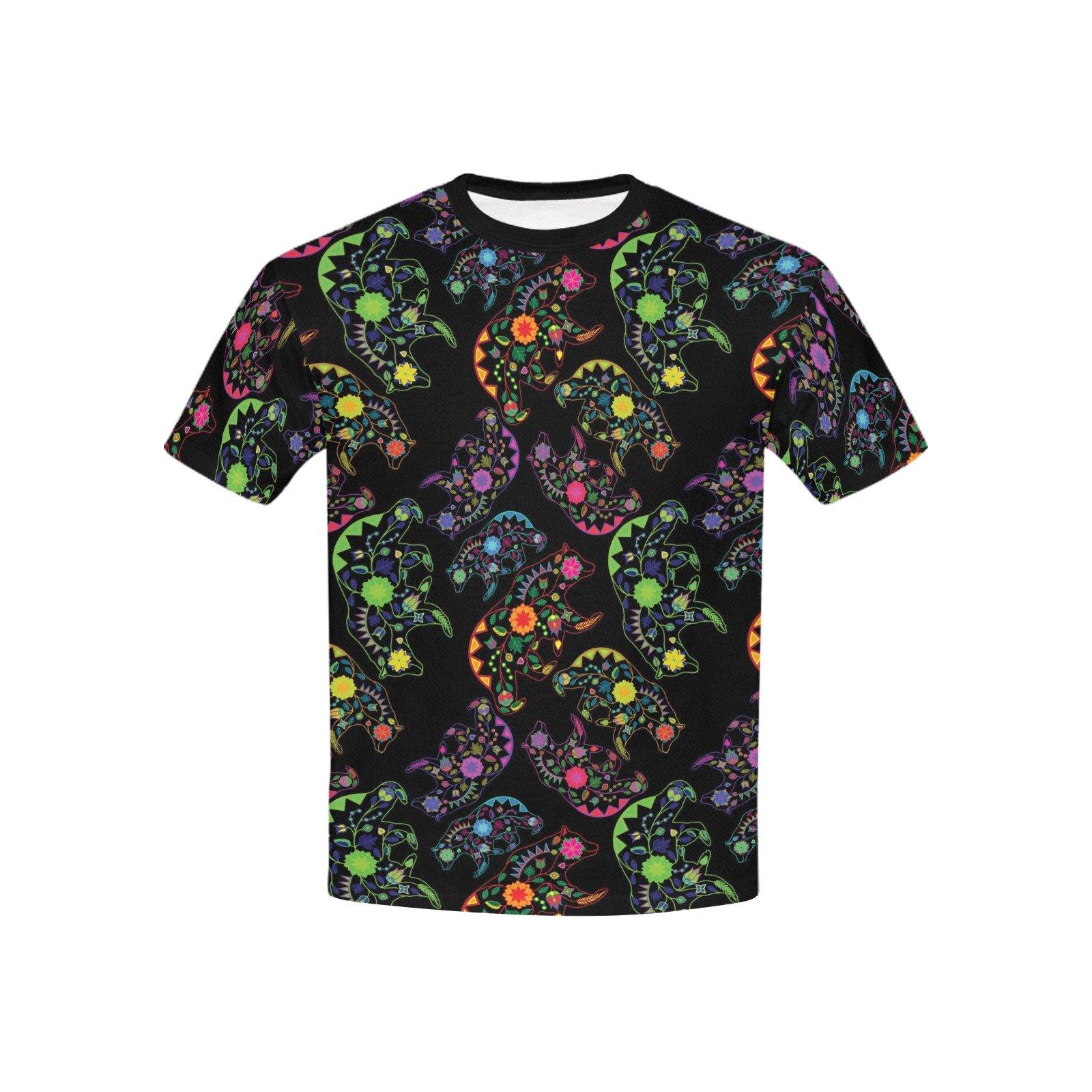 Floral Bear Kids' All Over Print T-shirt (USA Size) (Model T40) All Over Print T-shirt for Kid (T40) e-joyer 
