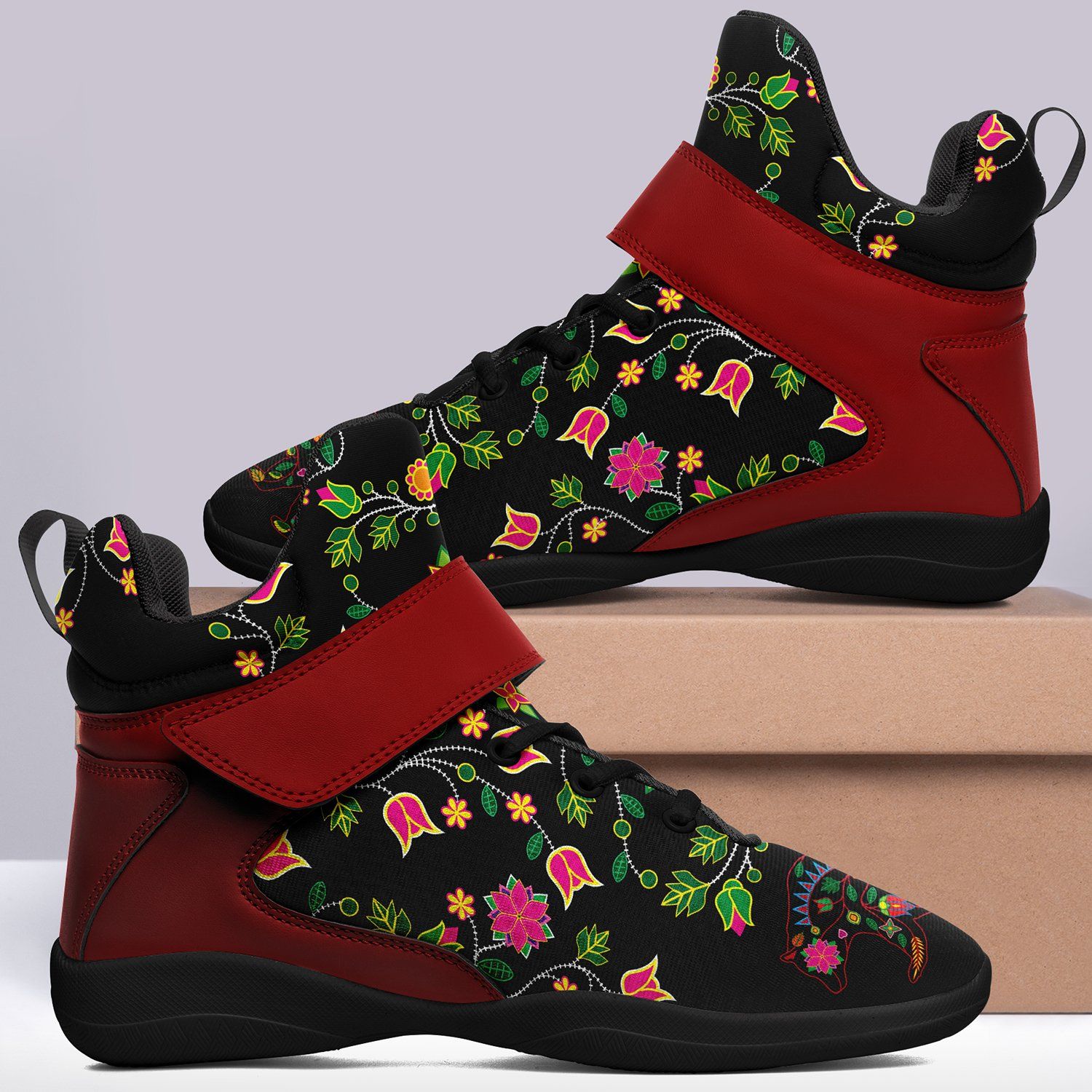 Floral Bear Kid's Ipottaa Basketball / Sport High Top Shoes 49 Dzine 