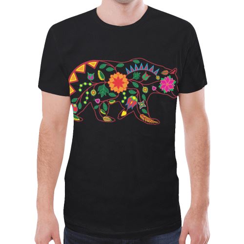 Floral Bear New All Over Print T-shirt for Men/Large Size (Model T45) New All Over Print T-shirt for Men/Large (T45) e-joyer 
