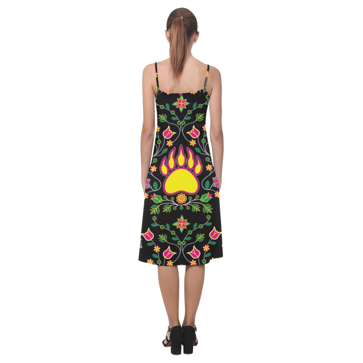 Floral Bearpaw Alcestis Slip Dress (Model D05) Alcestis Slip Dress (D05) e-joyer 