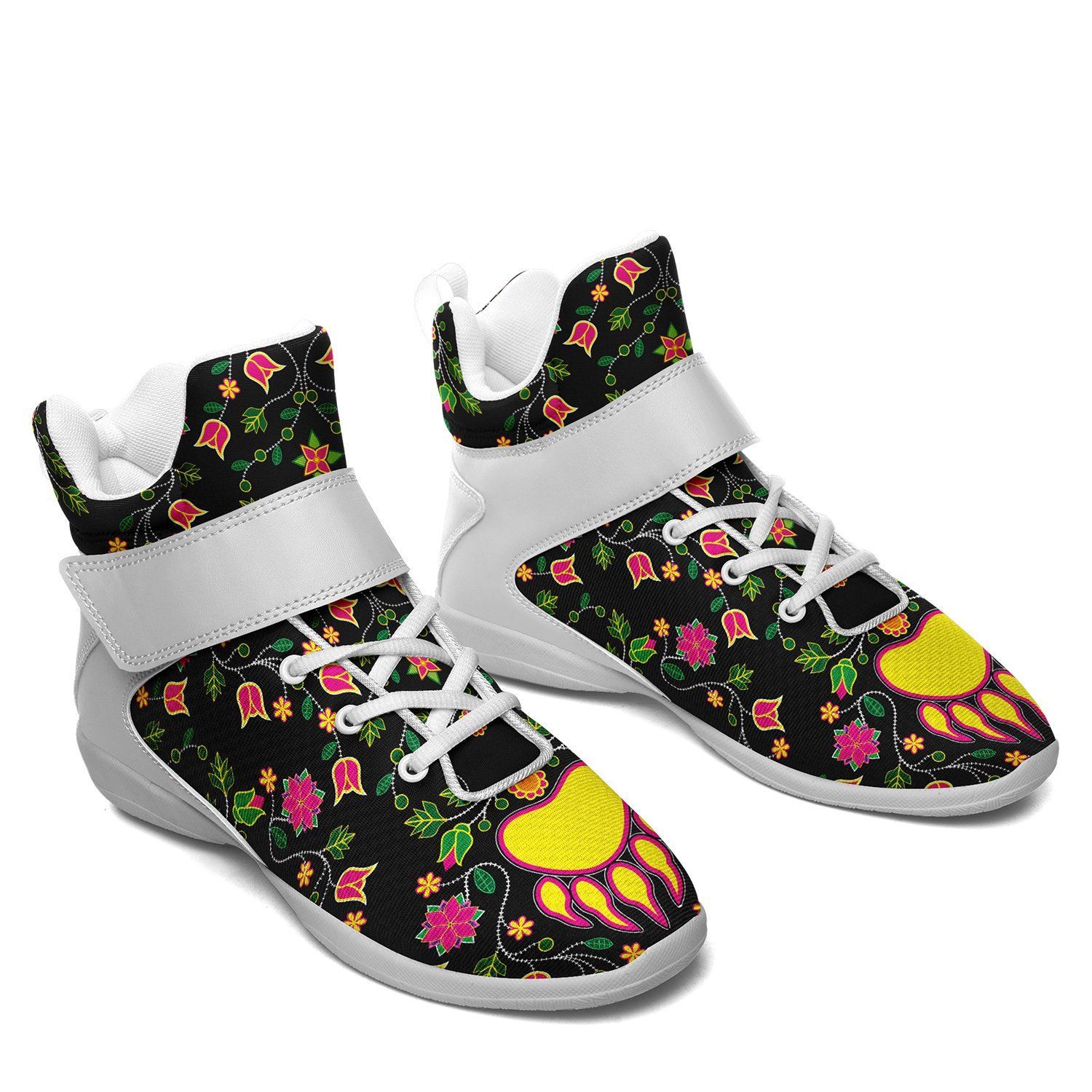 Floral Bearpaw Ipottaa Basketball / Sport High Top Shoes - White Sole 49 Dzine 