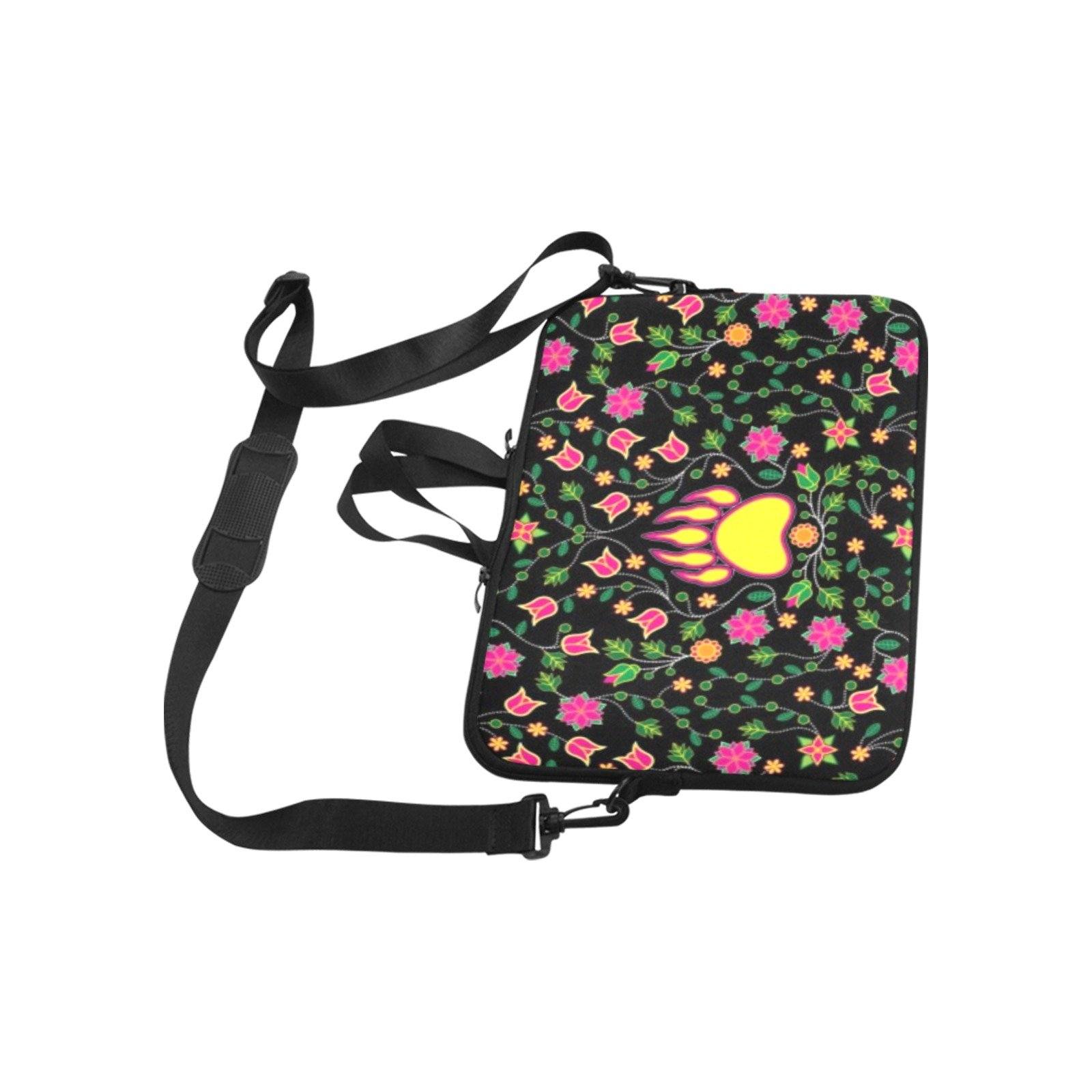 Floral Bearpaw Pink and Yellow Laptop Handbags 11" bag e-joyer 