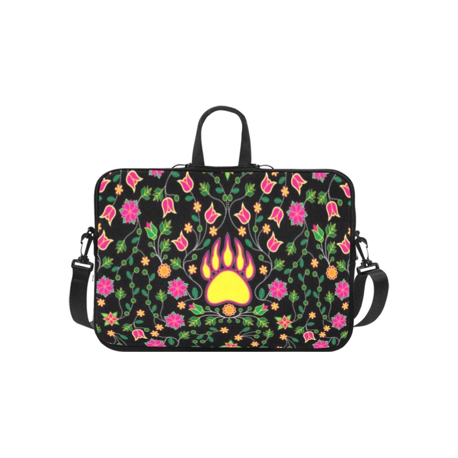Floral Bearpaw Pink and Yellow Laptop Handbags 15" Laptop Handbags 15" e-joyer 