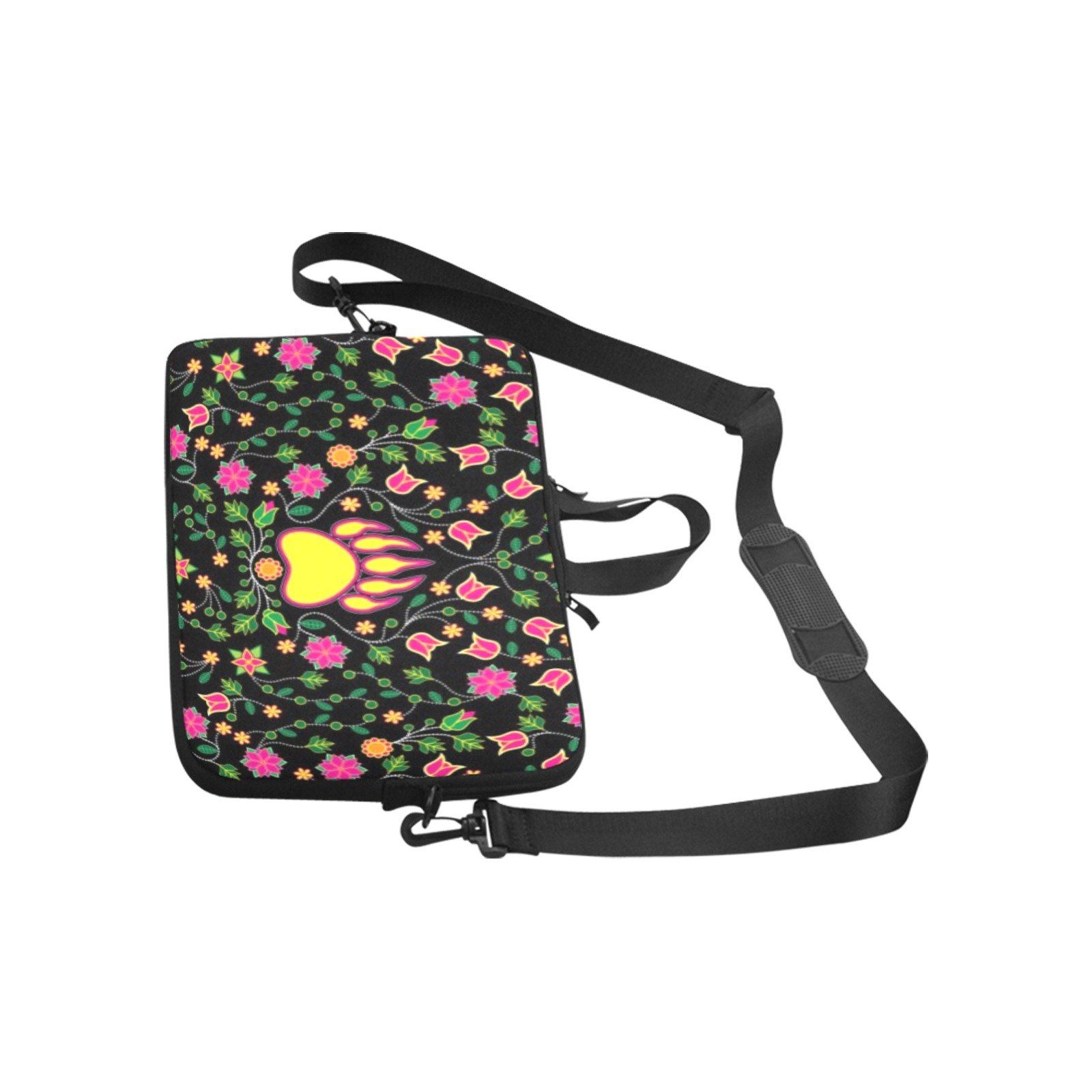Floral Bearpaw Pink and Yellow Laptop Handbags 15" Laptop Handbags 15" e-joyer 