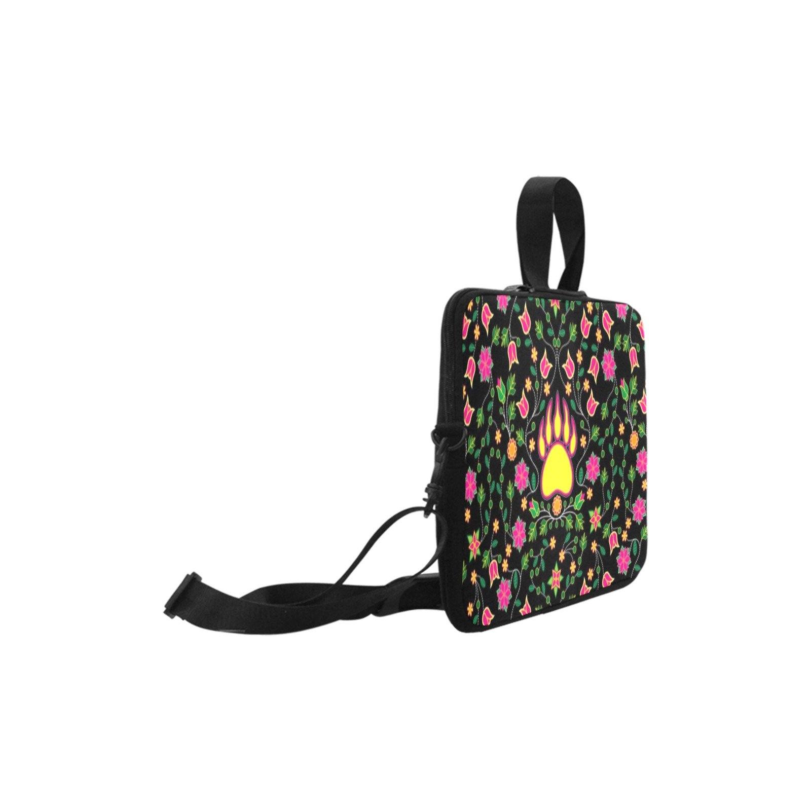 Floral Bearpaw Pink and Yellow Laptop Handbags 17" bag e-joyer 