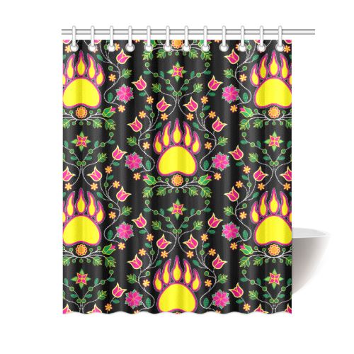 Floral Bearpaw Shower Curtain 60"x72" Shower Curtain 60"x72" e-joyer 