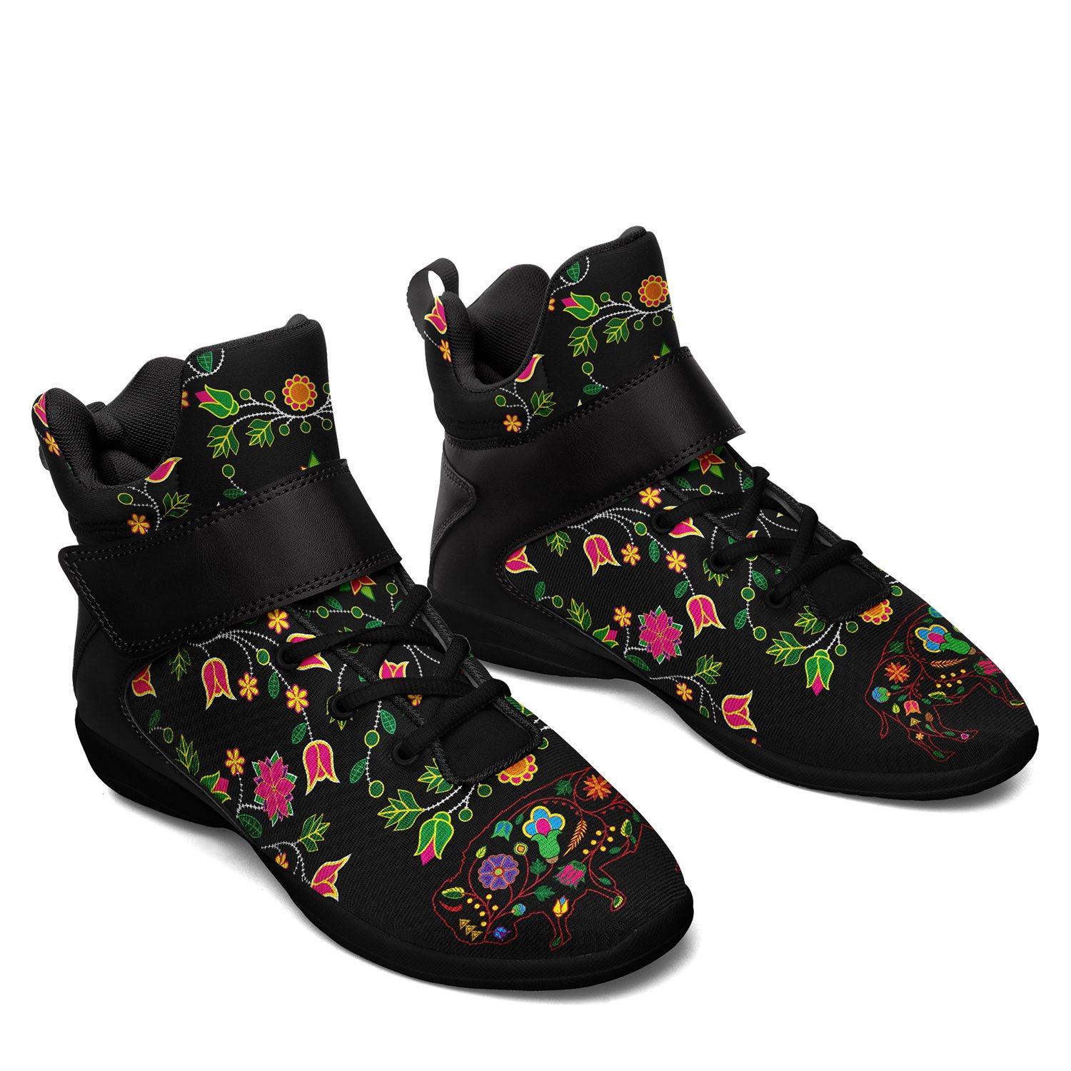 Floral Buffalo Ipottaa Basketball / Sport High Top Shoes - Black Sole 49 Dzine 