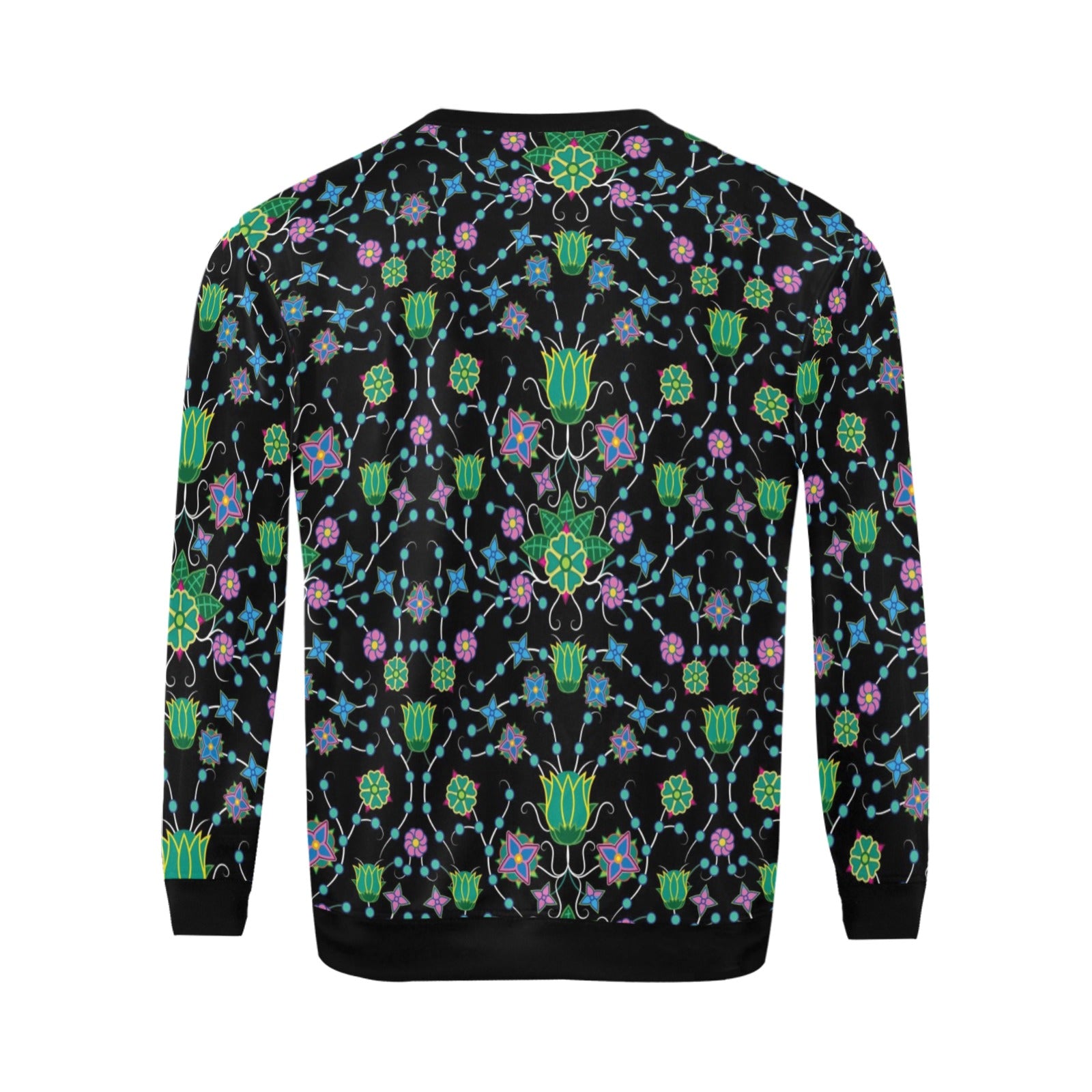 Floral Damask Garden All Over Print Crewneck Sweatshirt for Men (Model H18) shirt e-joyer 