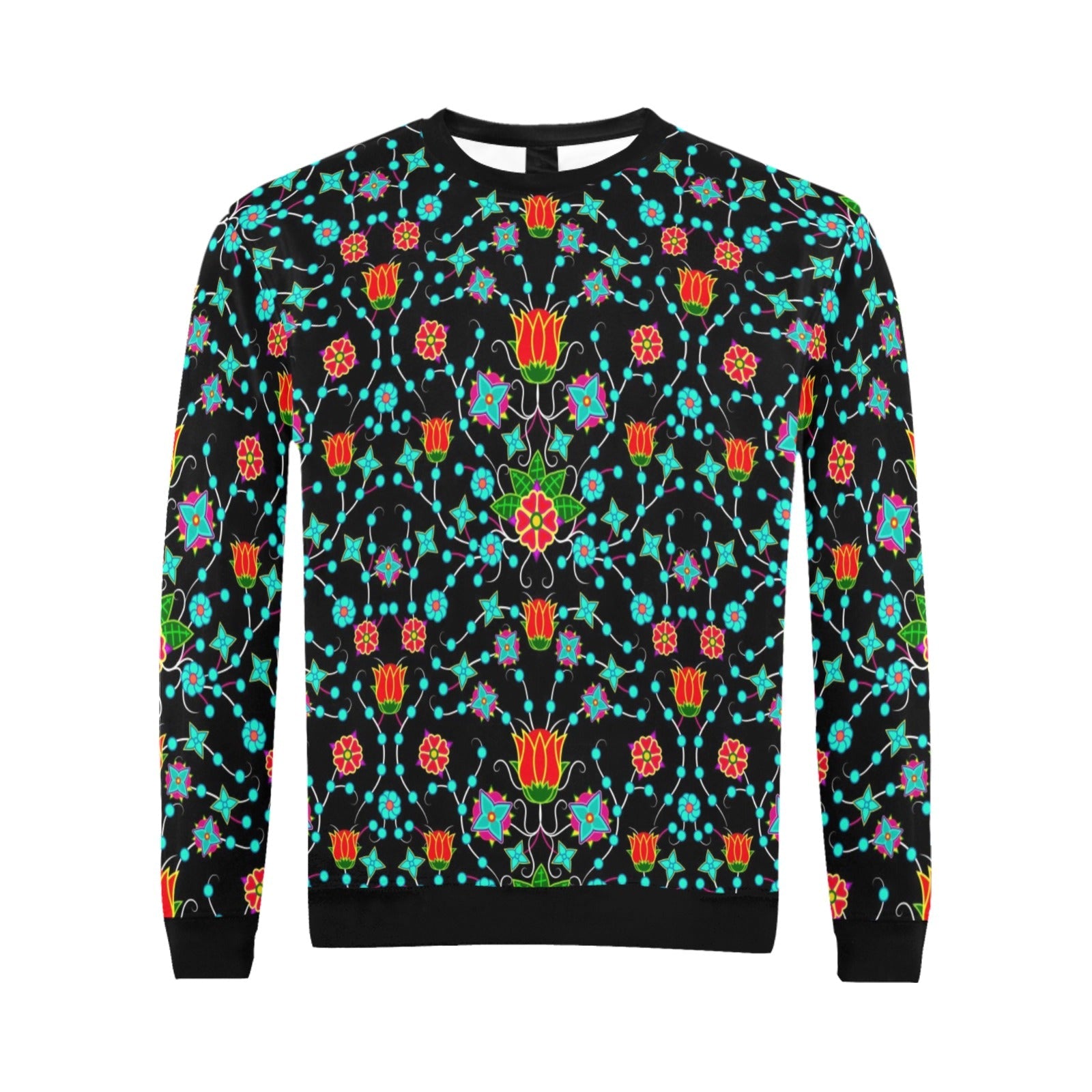 Floral Damask Upgrade All Over Print Crewneck Sweatshirt for Men (Model H18) shirt e-joyer 