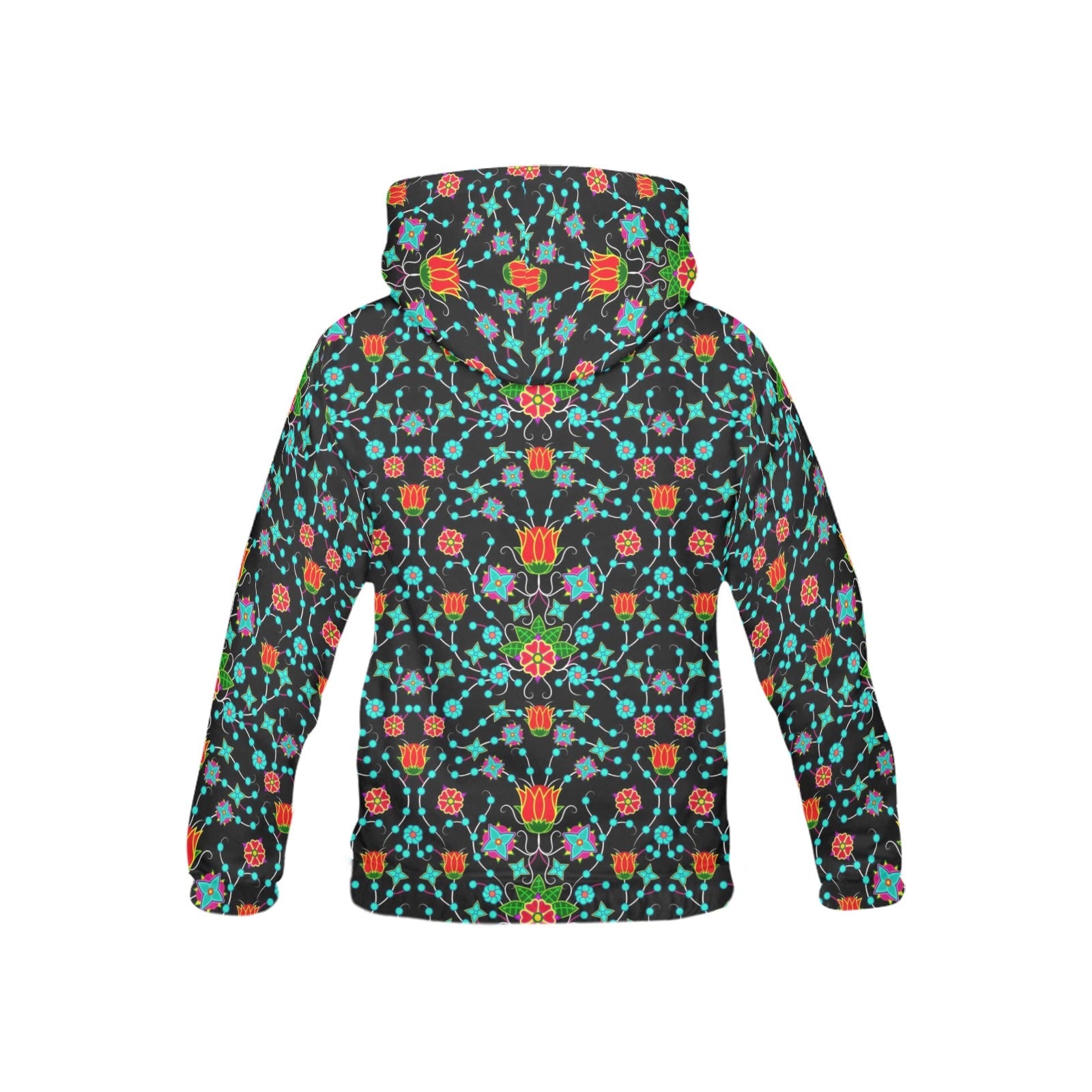 Floral Damask Upgrade All Over Print Hoodie for Kid (USA Size) (Model H13) All Over Print Hoodie for Kid (H13) e-joyer 