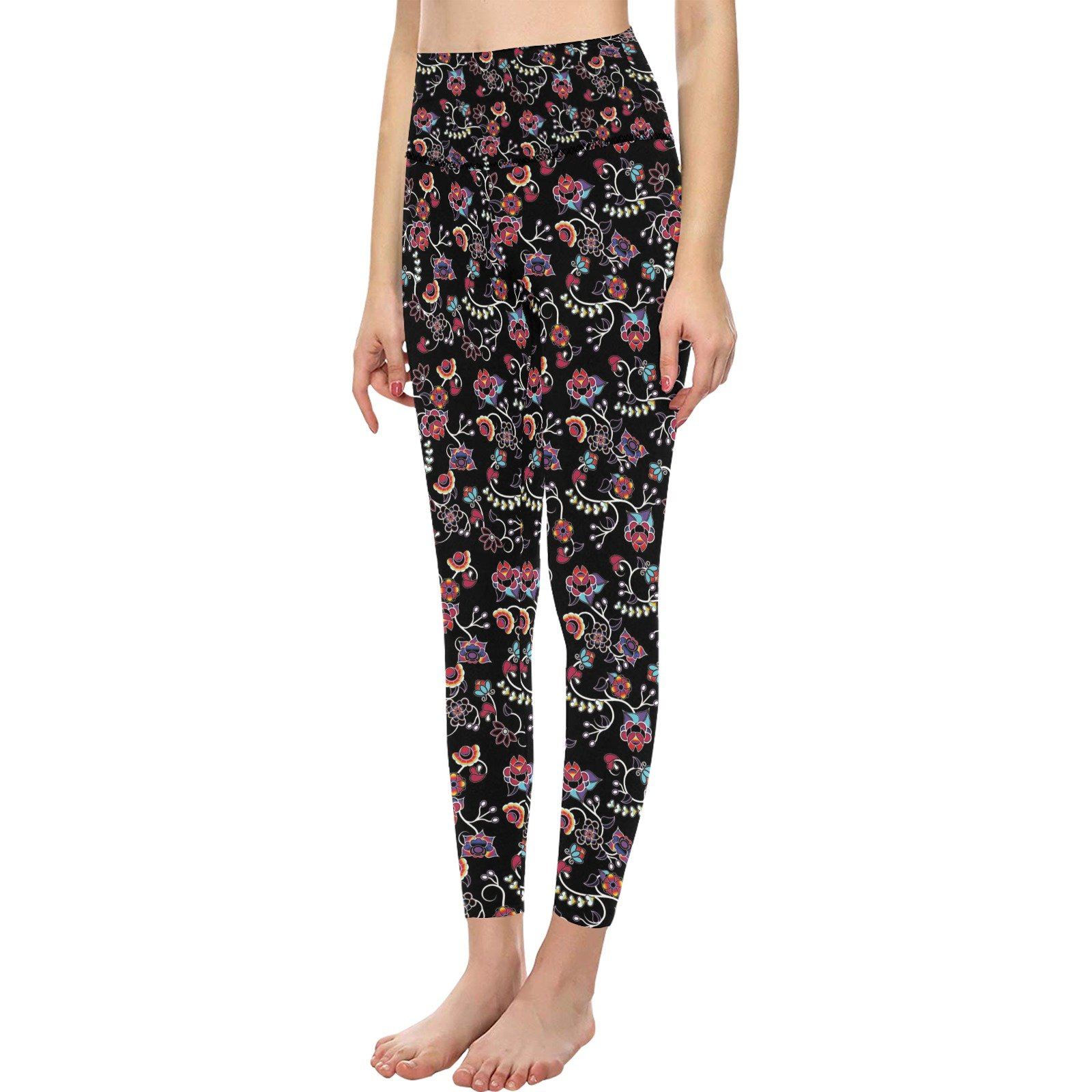 Floral Danseur All Over Print High-Waisted Leggings (Model L36) High-Waisted Leggings (L36) e-joyer 