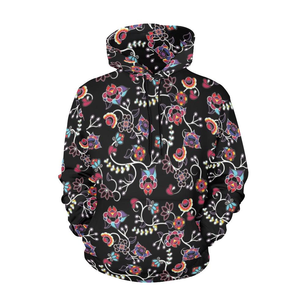 Floral Danseur All Over Print Hoodie for Women (USA Size) (Model H13) All Over Print Hoodie for Women (H13) e-joyer 