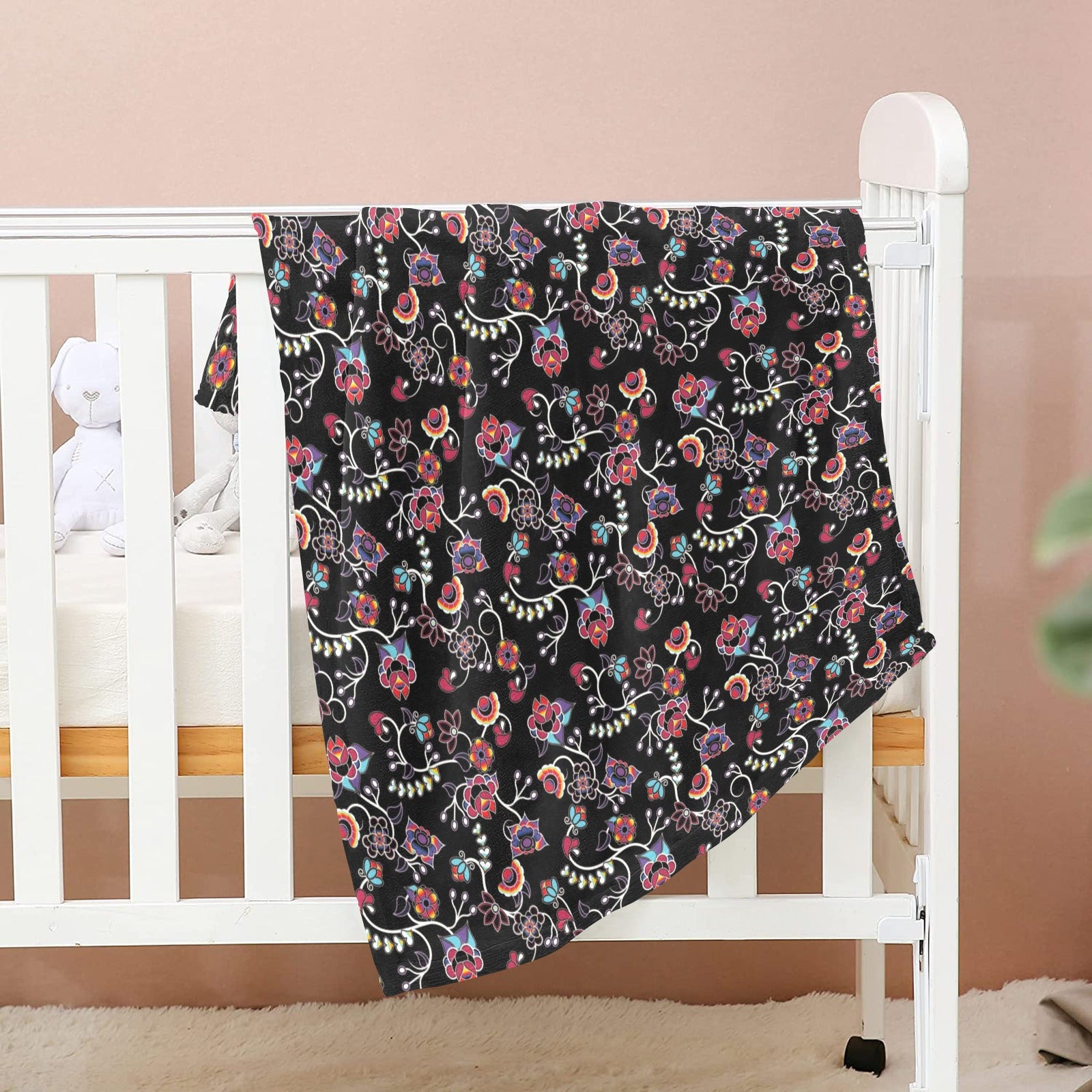 Floral Danseur Baby Blanket 30"x40" Baby Blanket 30"x40" e-joyer 