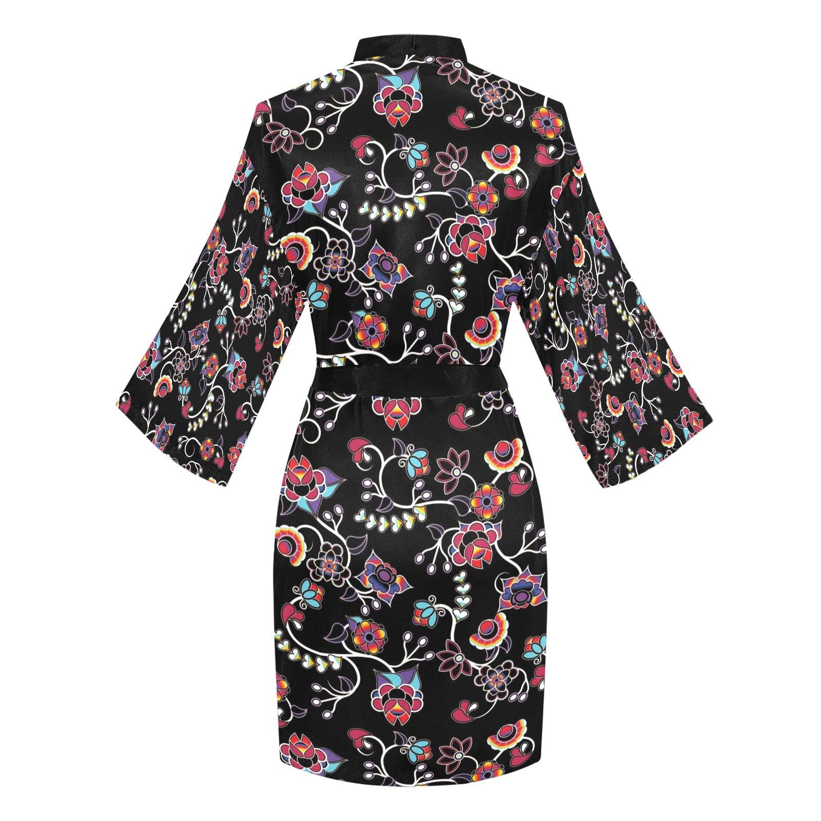 Floral Danseur Long Sleeve Kimono Robe Long Sleeve Kimono Robe e-joyer 