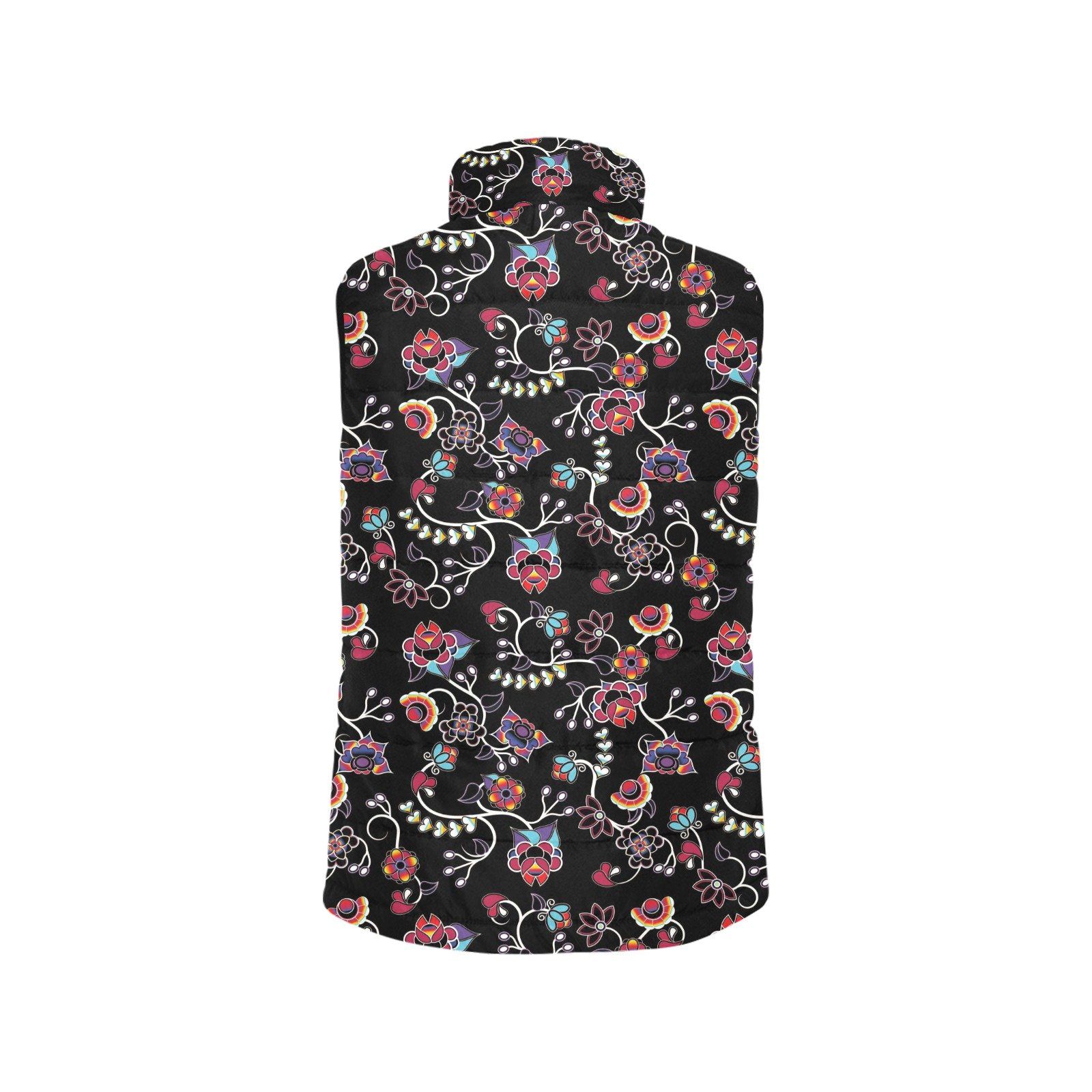 Floral Danseur Men's Padded Vest Jacket (Model H44) Men's Padded Vest Jacket (H44) e-joyer 