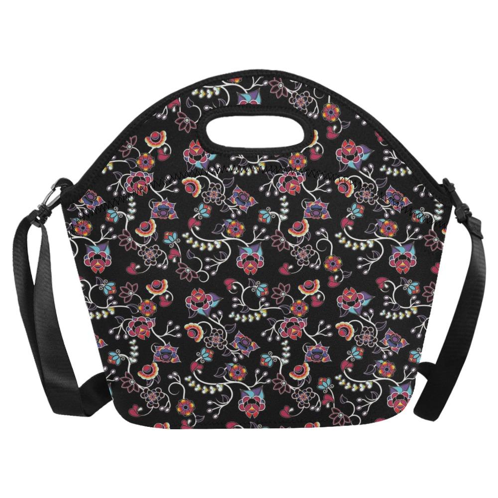 Floral Danseur Neoprene Lunch Bag/Large (Model 1669) bag e-joyer 