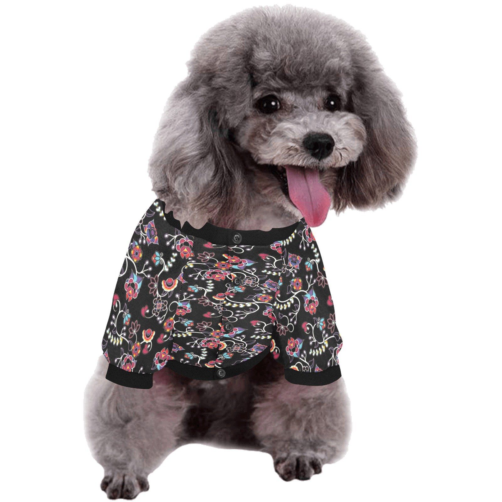 Floral Danseur Pet Dog Round Neck Shirt Pet Dog Round Neck Shirt e-joyer 