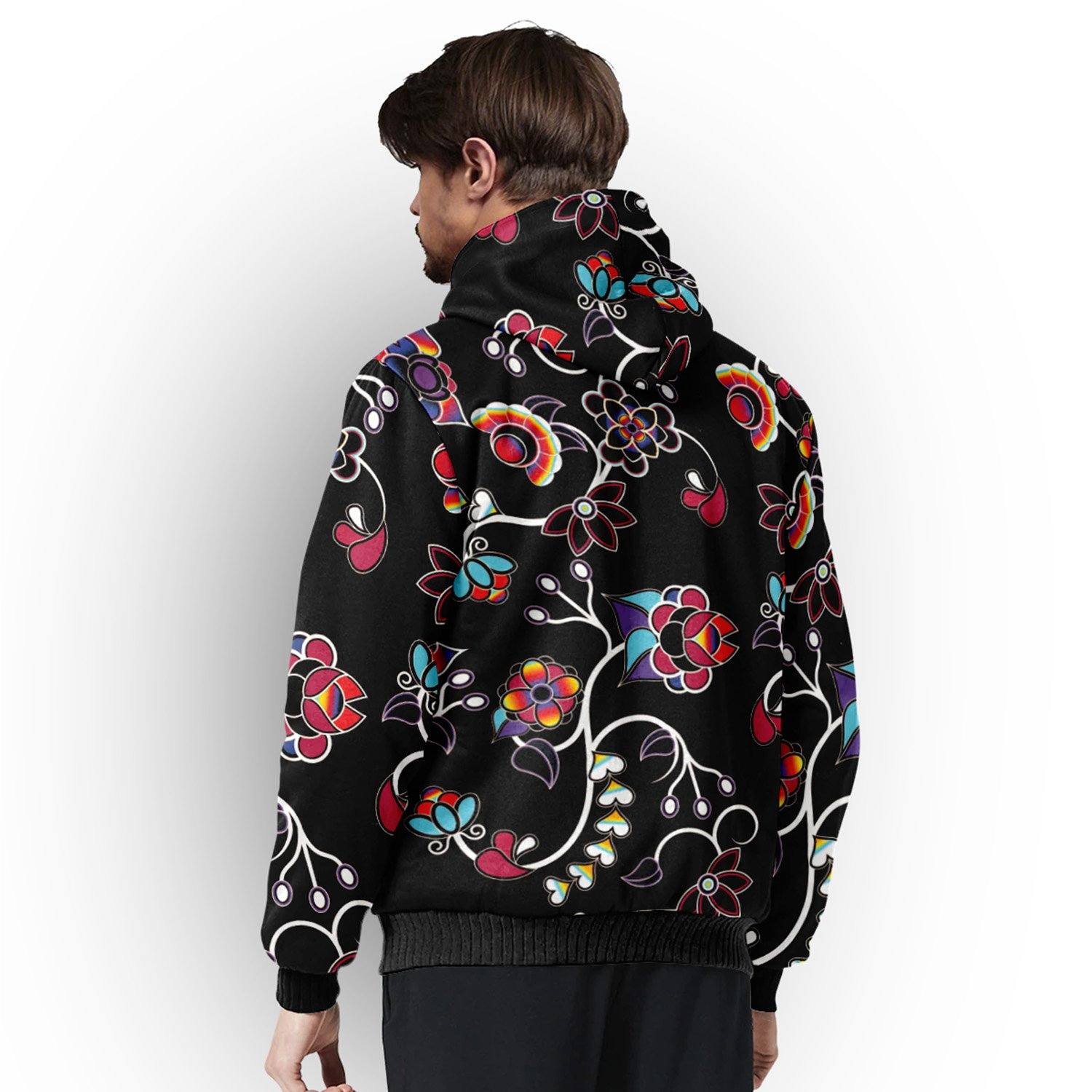 Floral Danseur Sherpa Hoodie hoodie Herman 