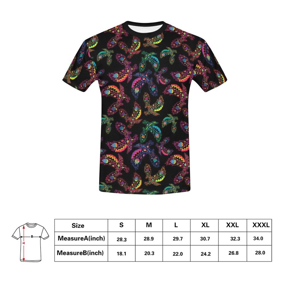 Floral Eagle All Over Print T-Shirt for Men (USA Size) (Model T40) All Over Print T-Shirt for Men (T40) e-joyer 