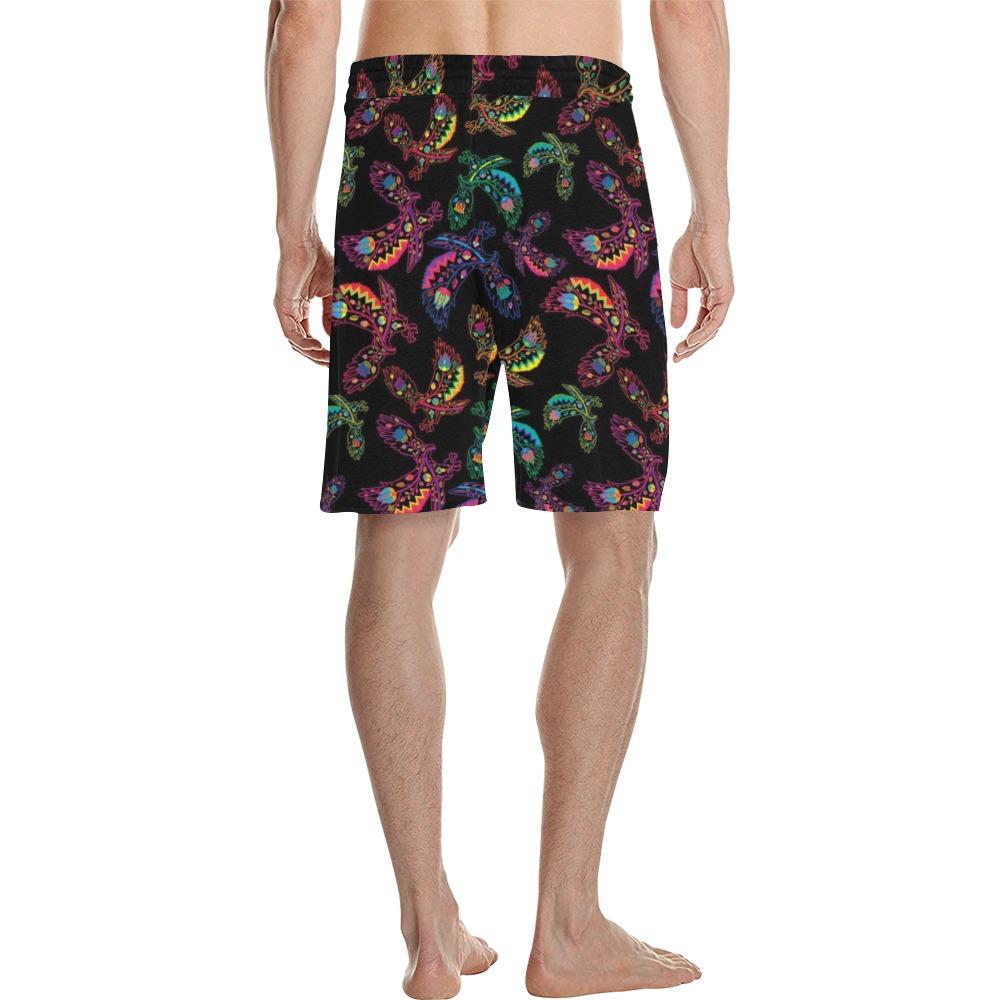 Floral Eagle Men's All Over Print Casual Shorts (Model L23) Men's Casual Shorts (L23) e-joyer 