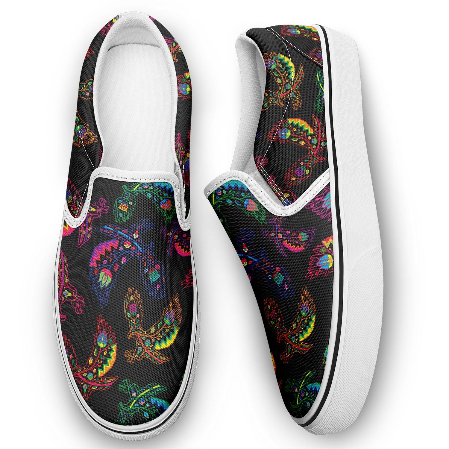 Floral Eagle Otoyimm Canvas Slip On Shoes otoyimm Herman 