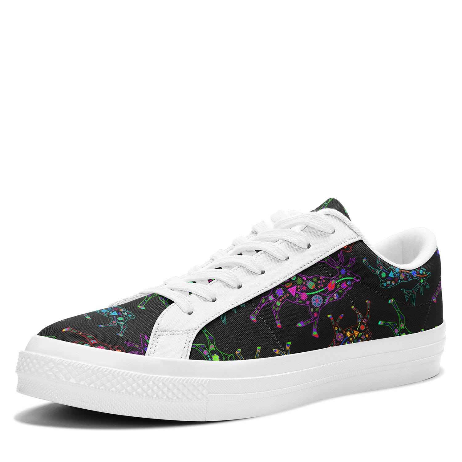 Floral Elk Aapisi Low Top Canvas Shoes White Sole aapisi Herman 