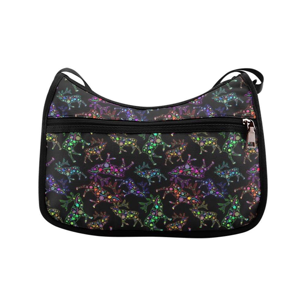 Floral Elk Crossbody Bags (Model 1616) Crossbody Bags (1616) e-joyer 