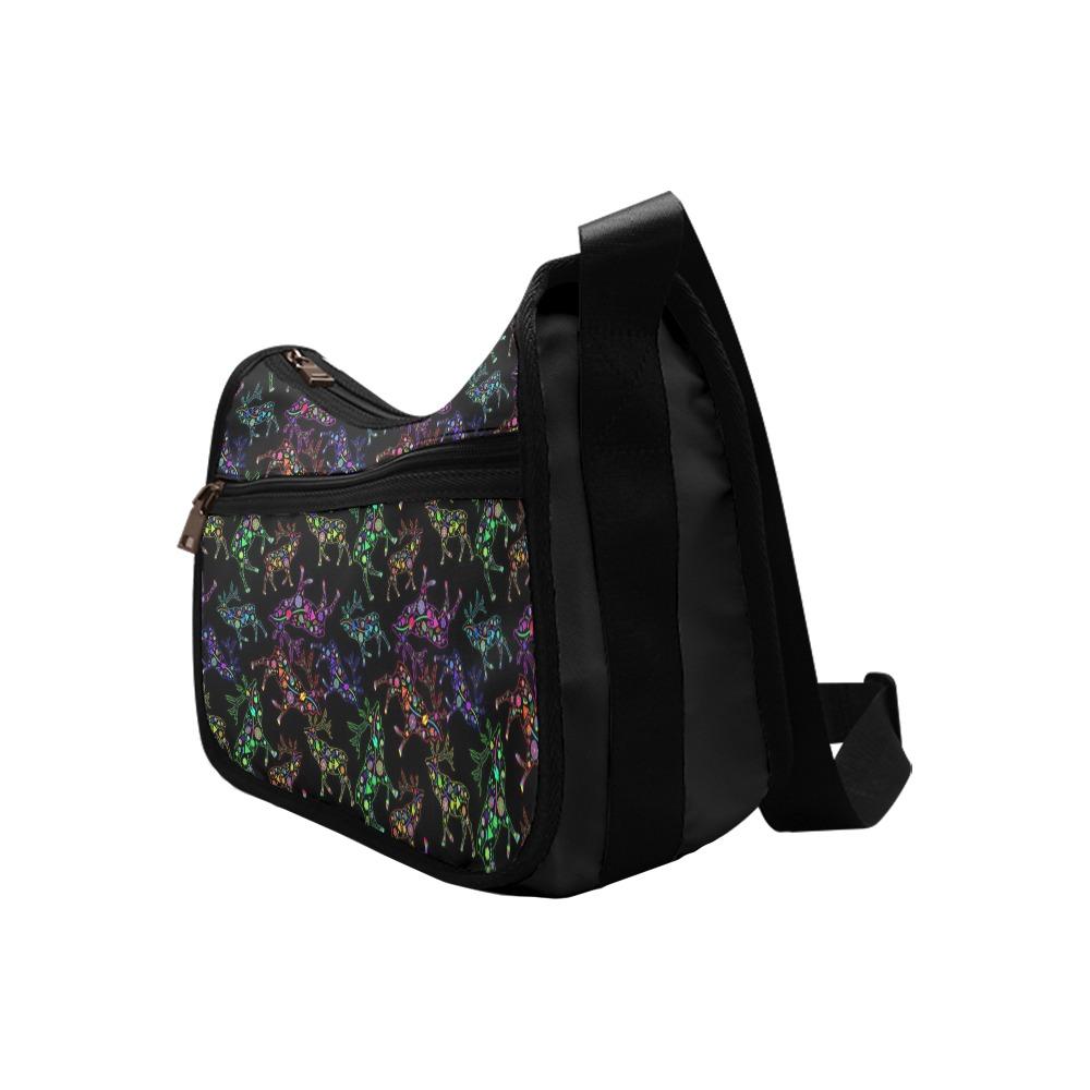 Floral Elk Crossbody Bags (Model 1616) Crossbody Bags (1616) e-joyer 