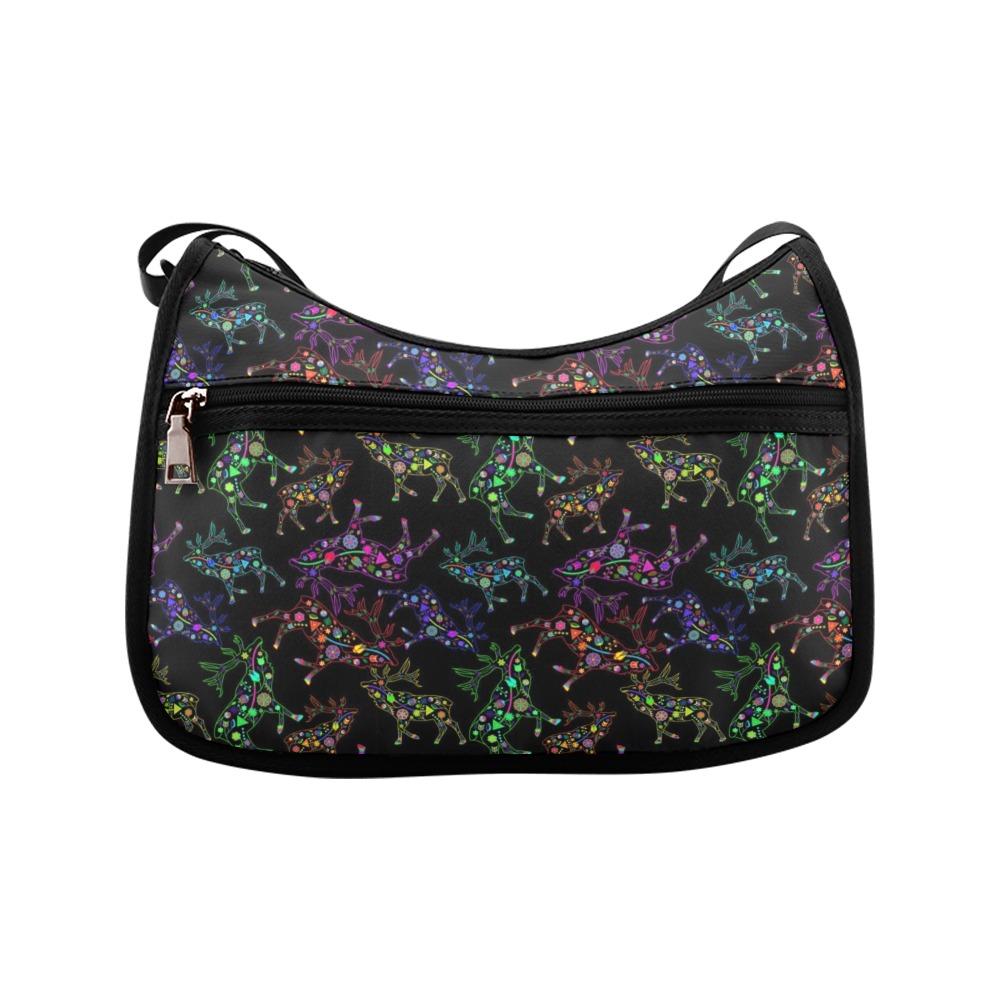 Floral Elk Crossbody Bags (Model 1616) Crossbody Bags (1616) e-joyer 