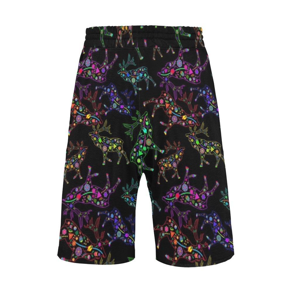 Floral Elk Men's All Over Print Casual Shorts (Model L23) Men's Casual Shorts (L23) e-joyer 