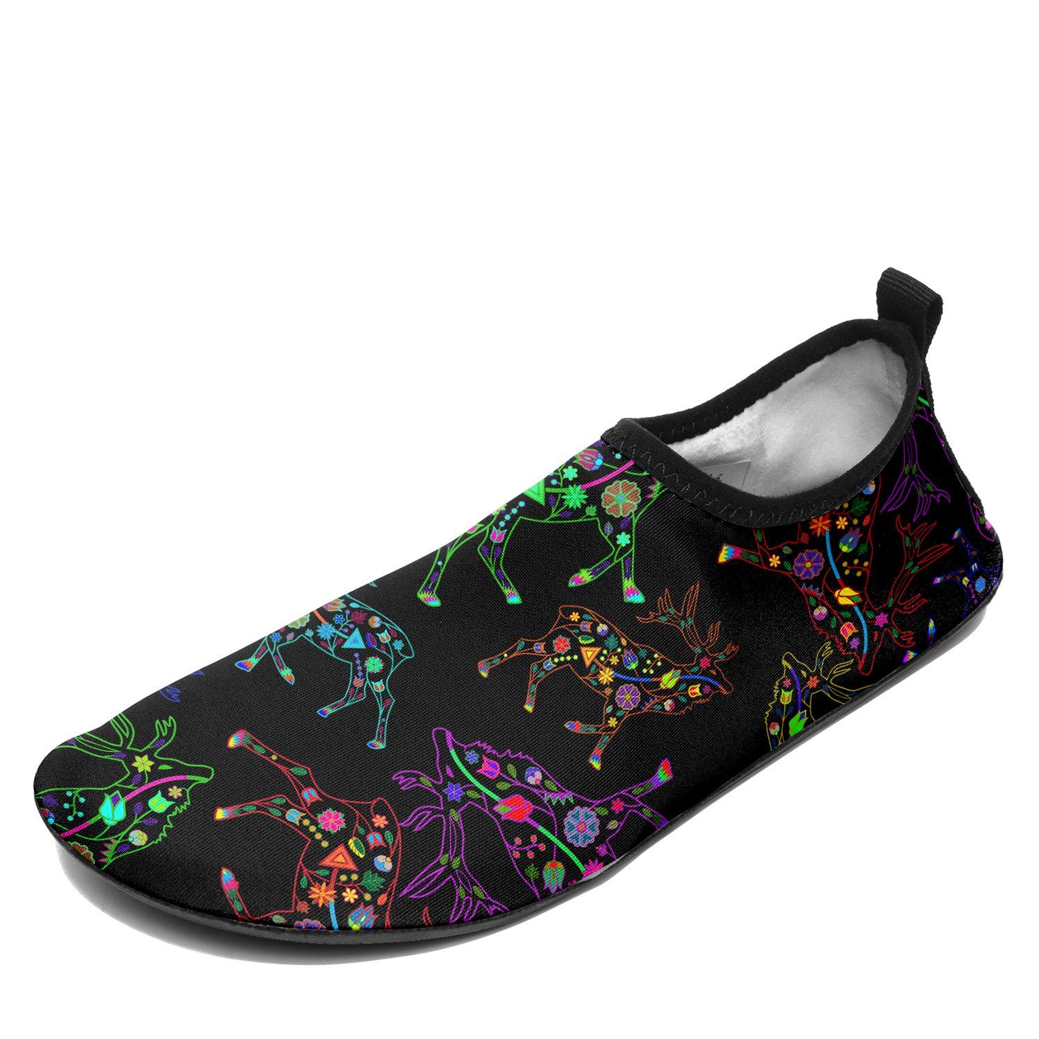 Floral Elk Sockamoccs Kid's Slip On Shoes Herman 