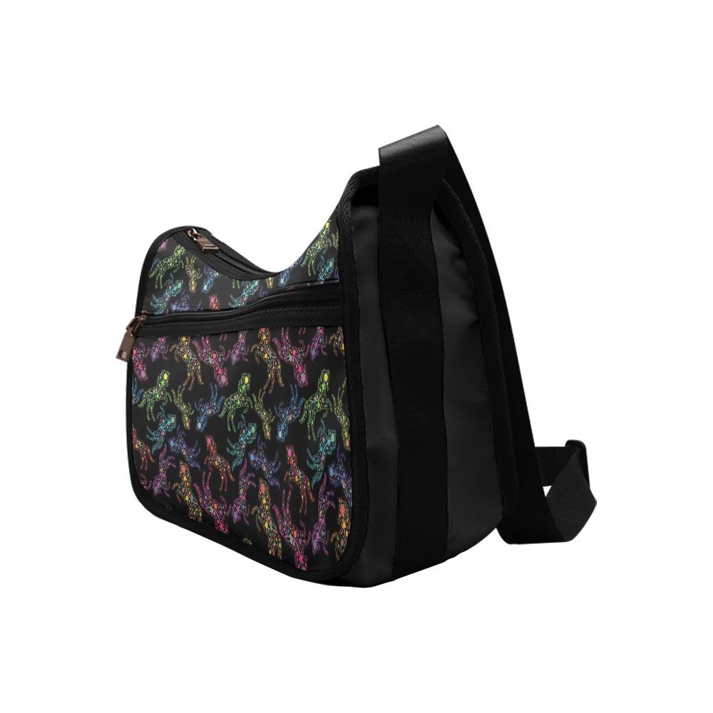 Floral Horse Crossbody Bags (Model 1616) Crossbody Bags (1616) e-joyer 