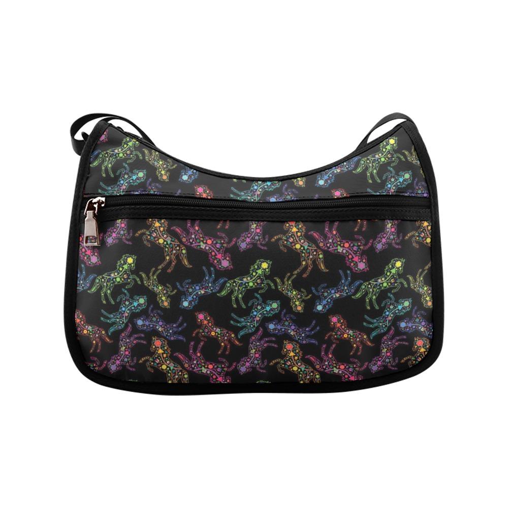 Floral Horse Crossbody Bags (Model 1616) Crossbody Bags (1616) e-joyer 