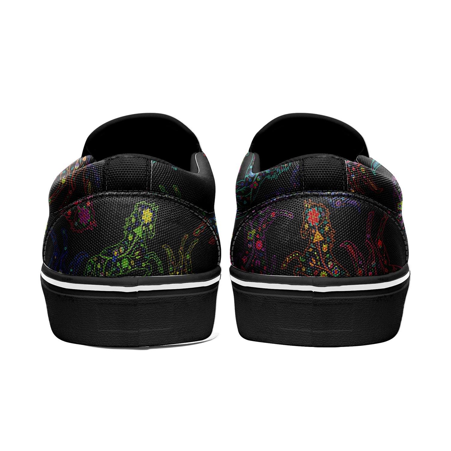 Floral Horse Otoyimm Canvas Slip On Shoes otoyimm Herman 