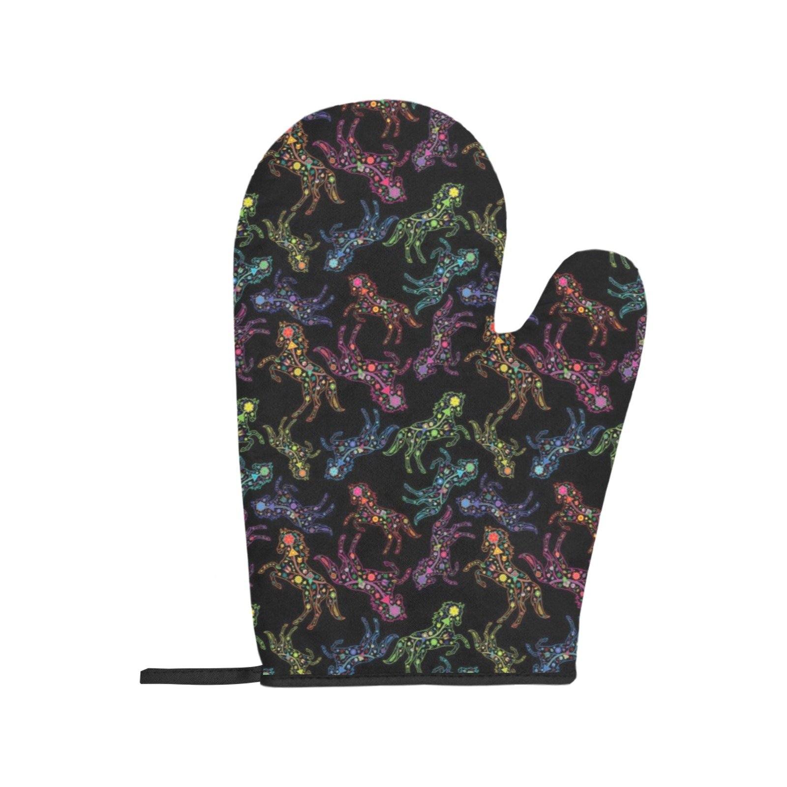 Floral Horse Oven Mitt & Pot Holder Oven Mitt & Pot Holder e-joyer 